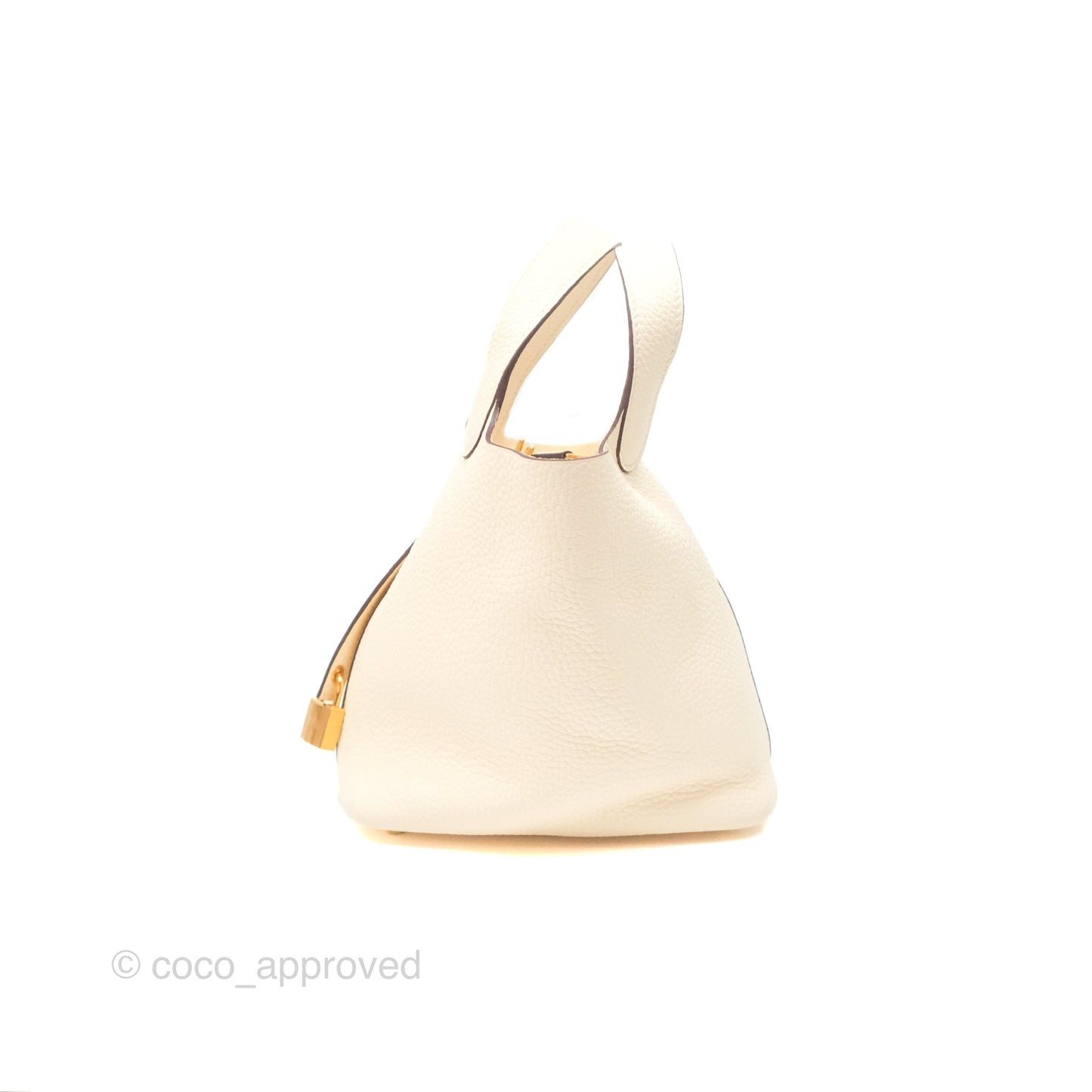 Hermès Picotin Lock 18 Nata Taurillon Clemence Gold Hardware