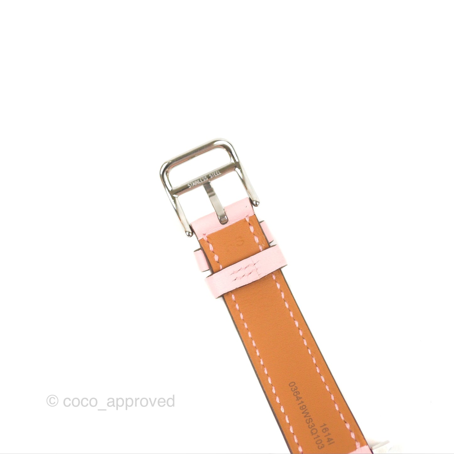 Hermès Heure H Watch Rose Sakura Swift Palladium Hardware