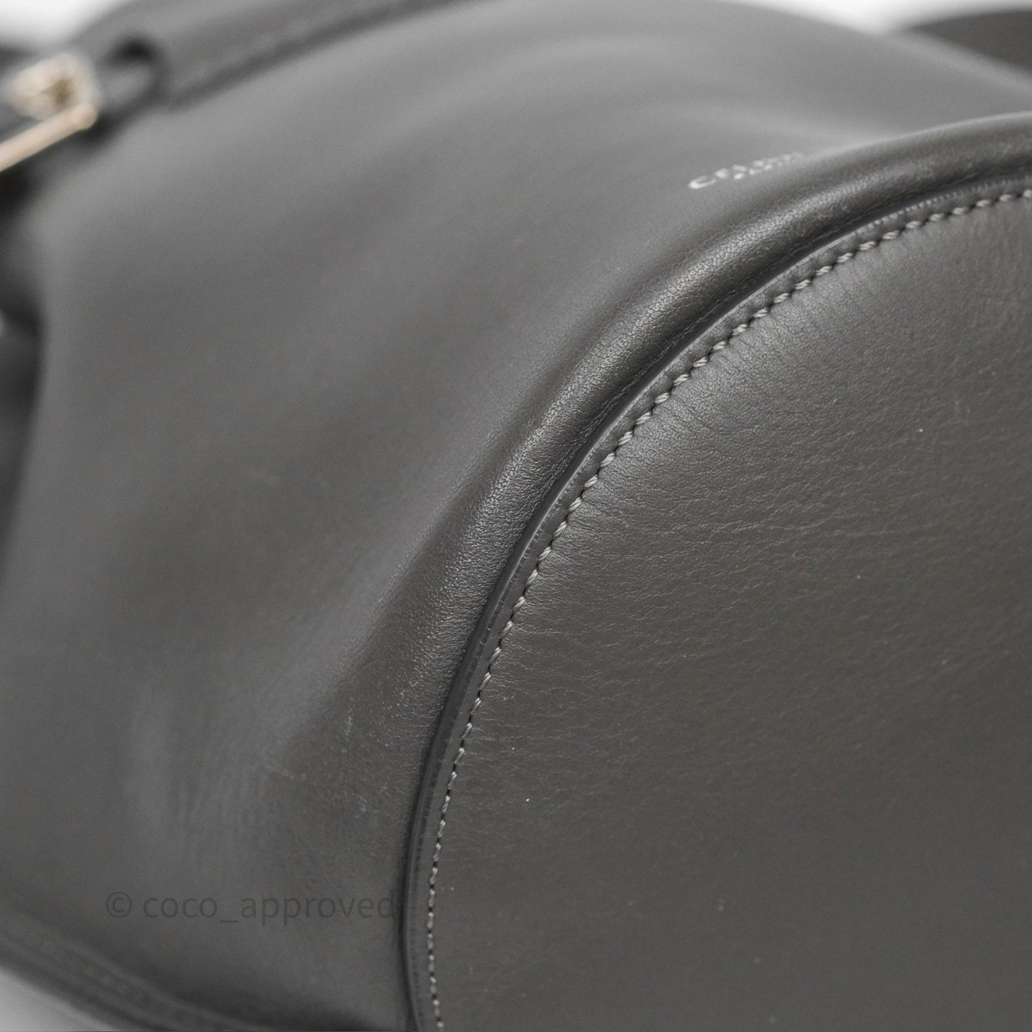 Celine Big Bag Nano Bucket Grey Smooth Calfskin