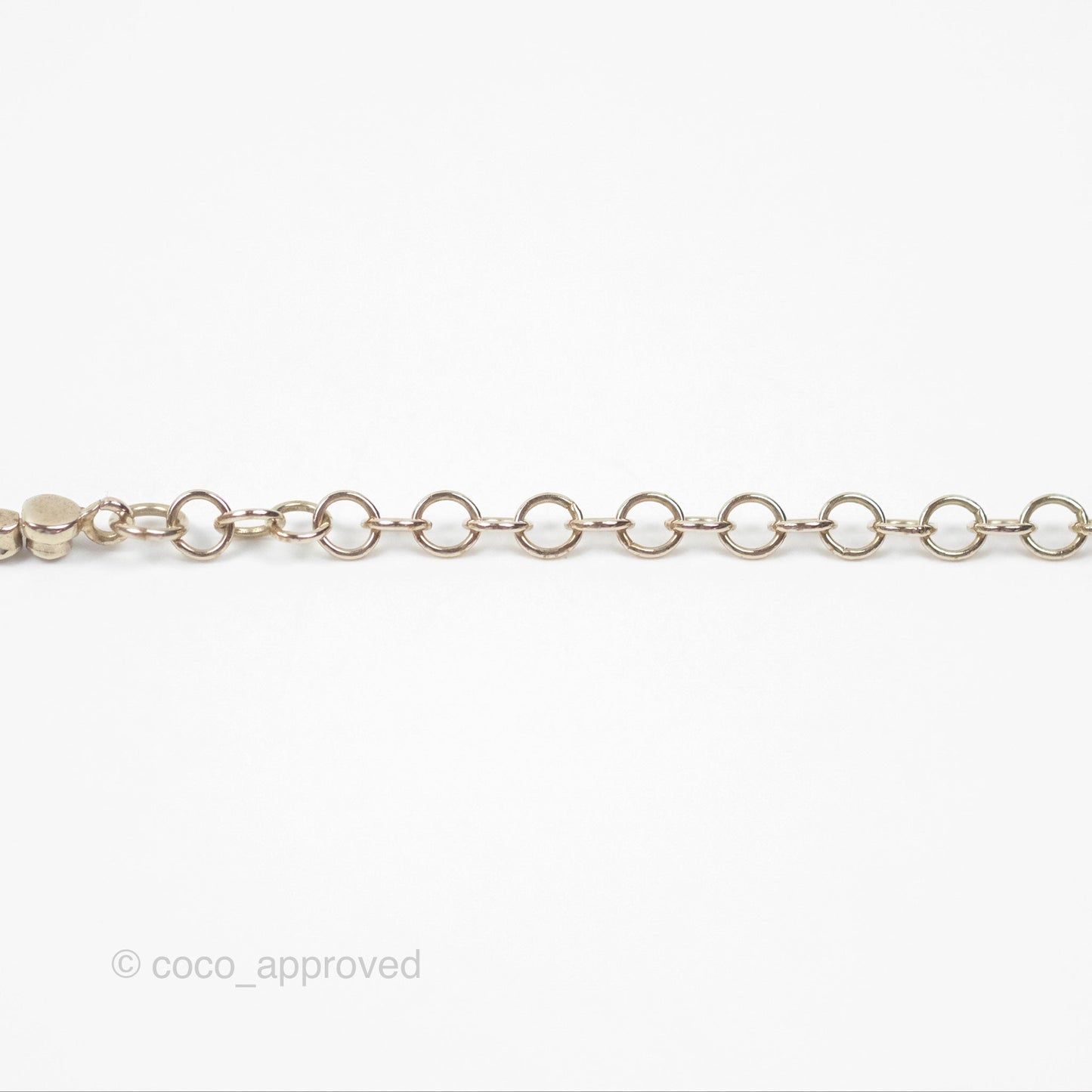 Chanel No5 Perfume Bottle Crystal Chain Choker Necklace Gold Tone 21S