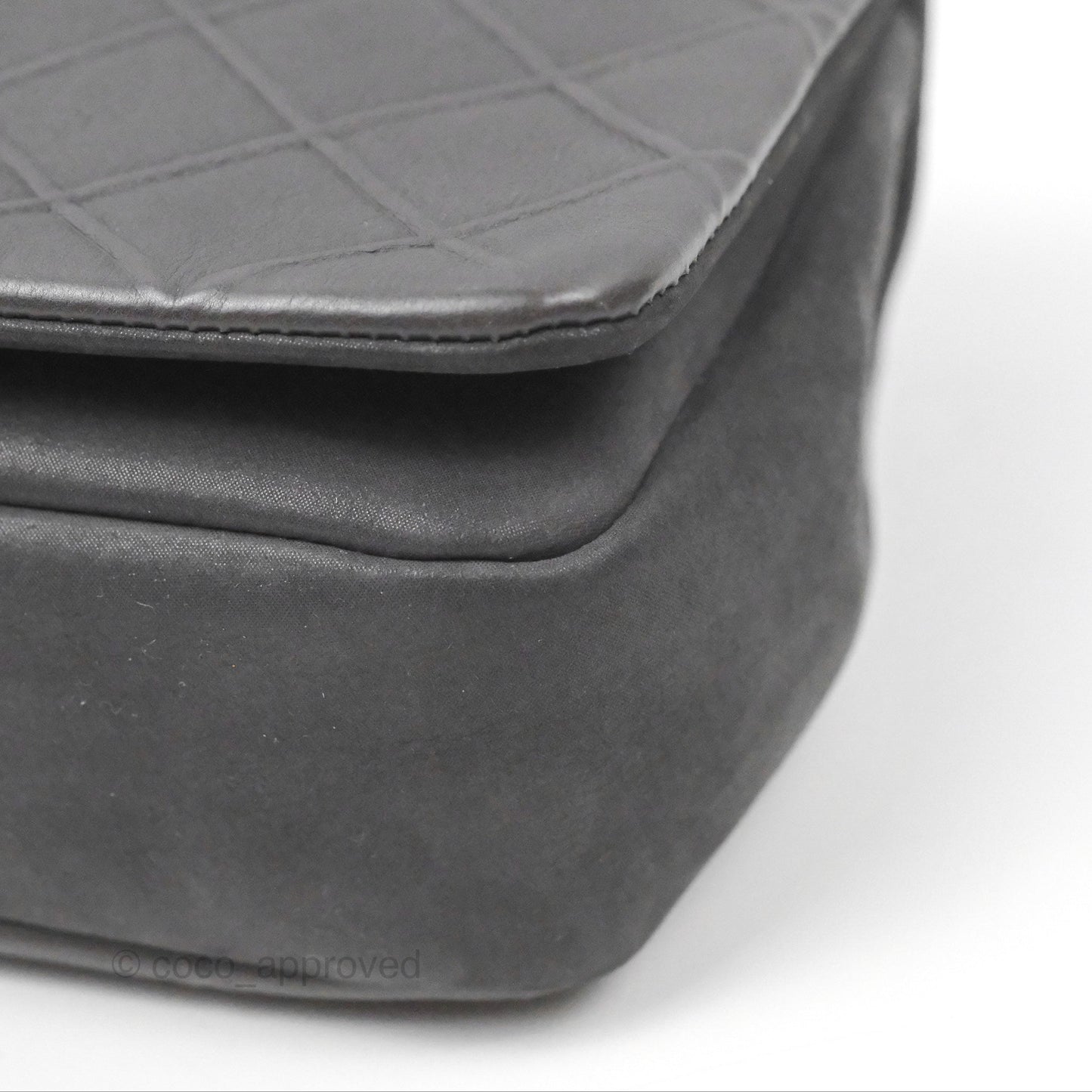 Chanel New Chic Flap Dark Grey Calfskin Ruthenium Hardware