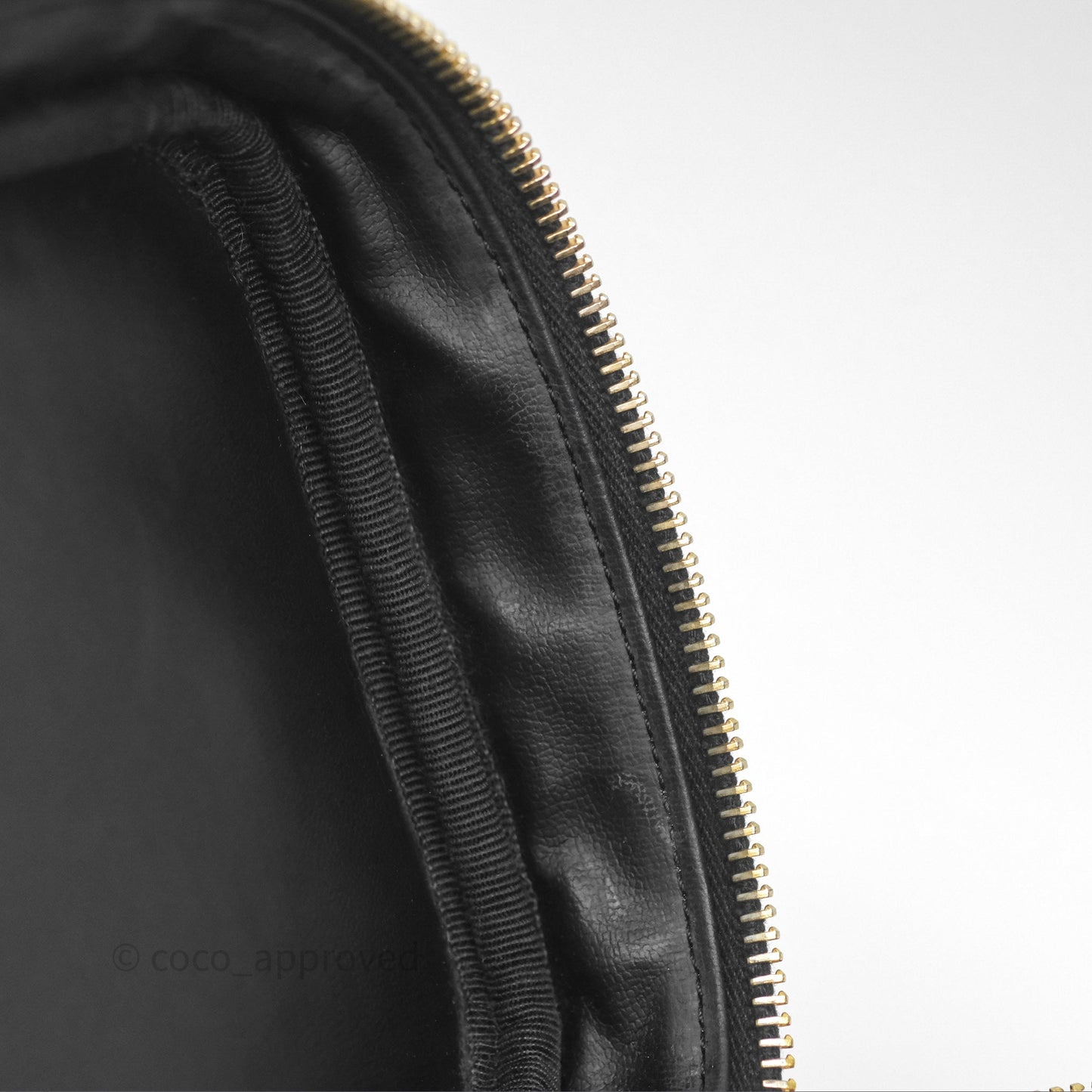 Chanel Vintage Vanity Case Black Caviar Gold Hardware