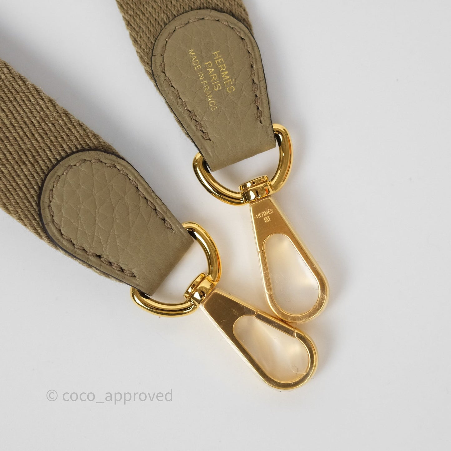 Hermès Mini Evelyne 16 Beige Marfa 8Q Clemence Gold Hardware