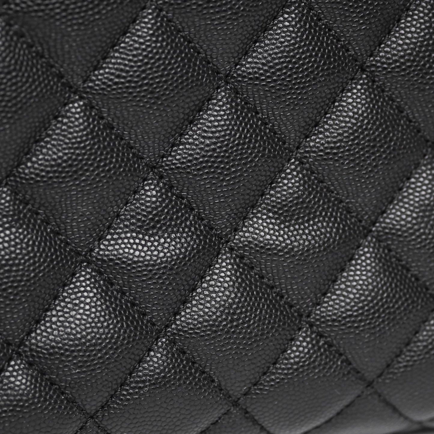 Chanel Medium Coco Handle Quilted Black Caviar Aged Gold Hardware