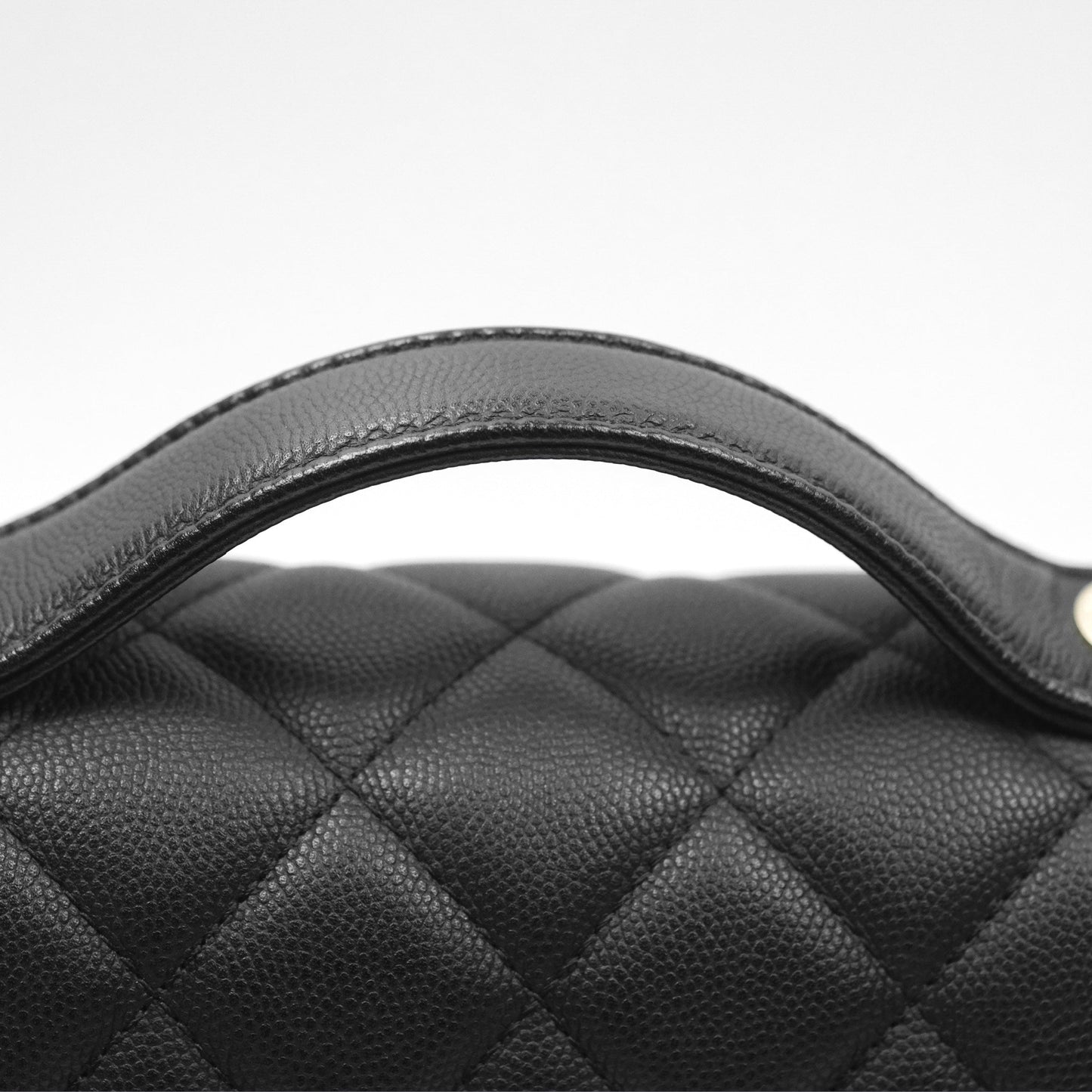 Chanel Quilted Medium Business Affinity Flap Matte Black Caviar Gold Hardware