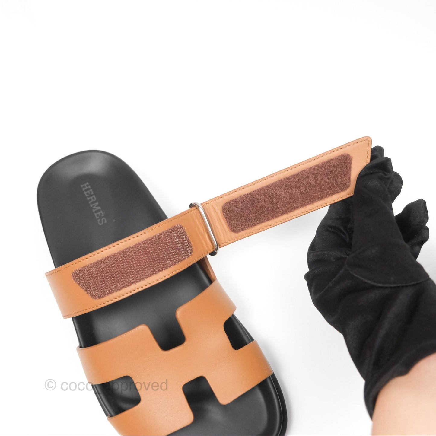 Hermès Chypre Sandal Gold Calfskin Size 35.5
