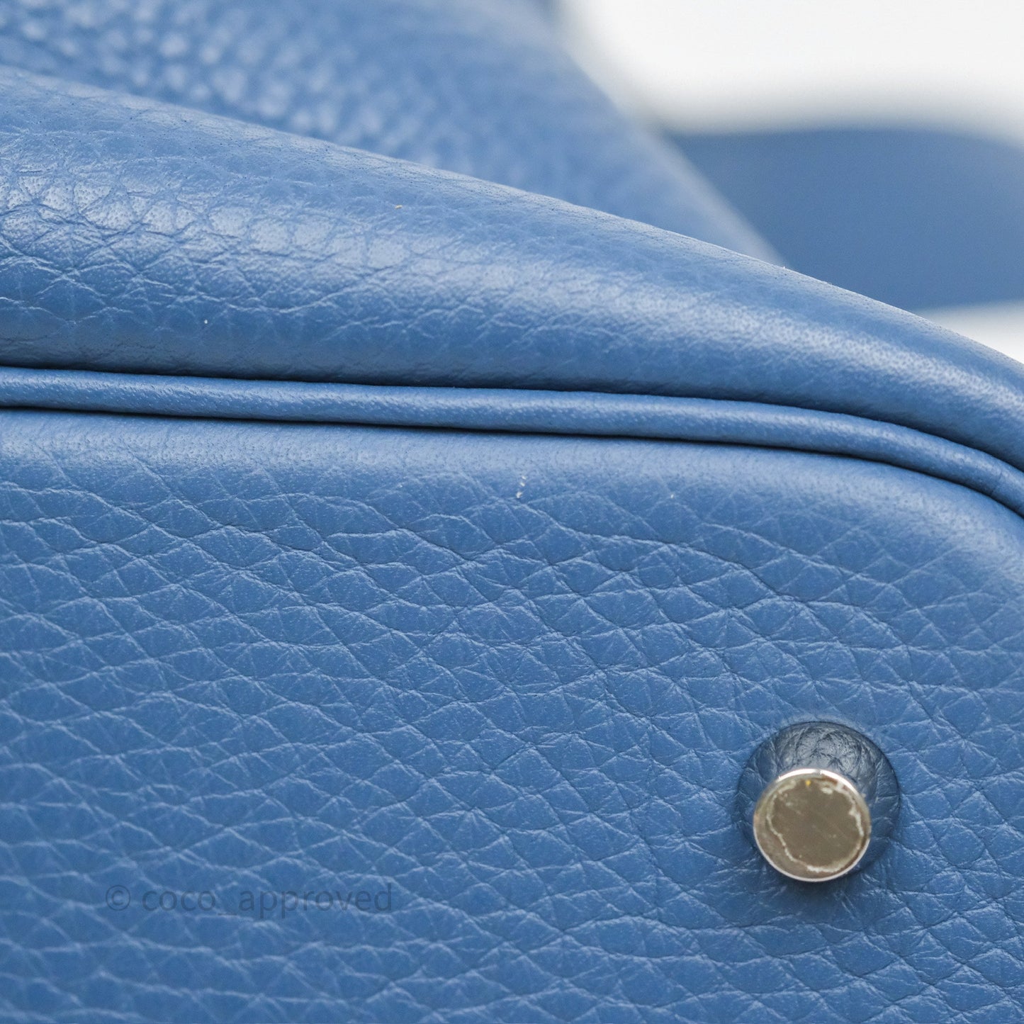 Hermès Picotin 22 Bleu Agate R2 Clemence Palladium Hardware