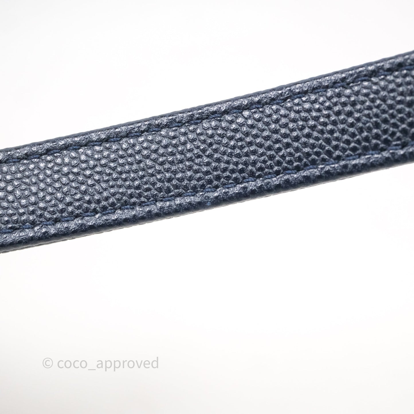 Chanel Mini Coco Handle Quilted Navy Caviar Gold Hardware Lizard Embossed Handle