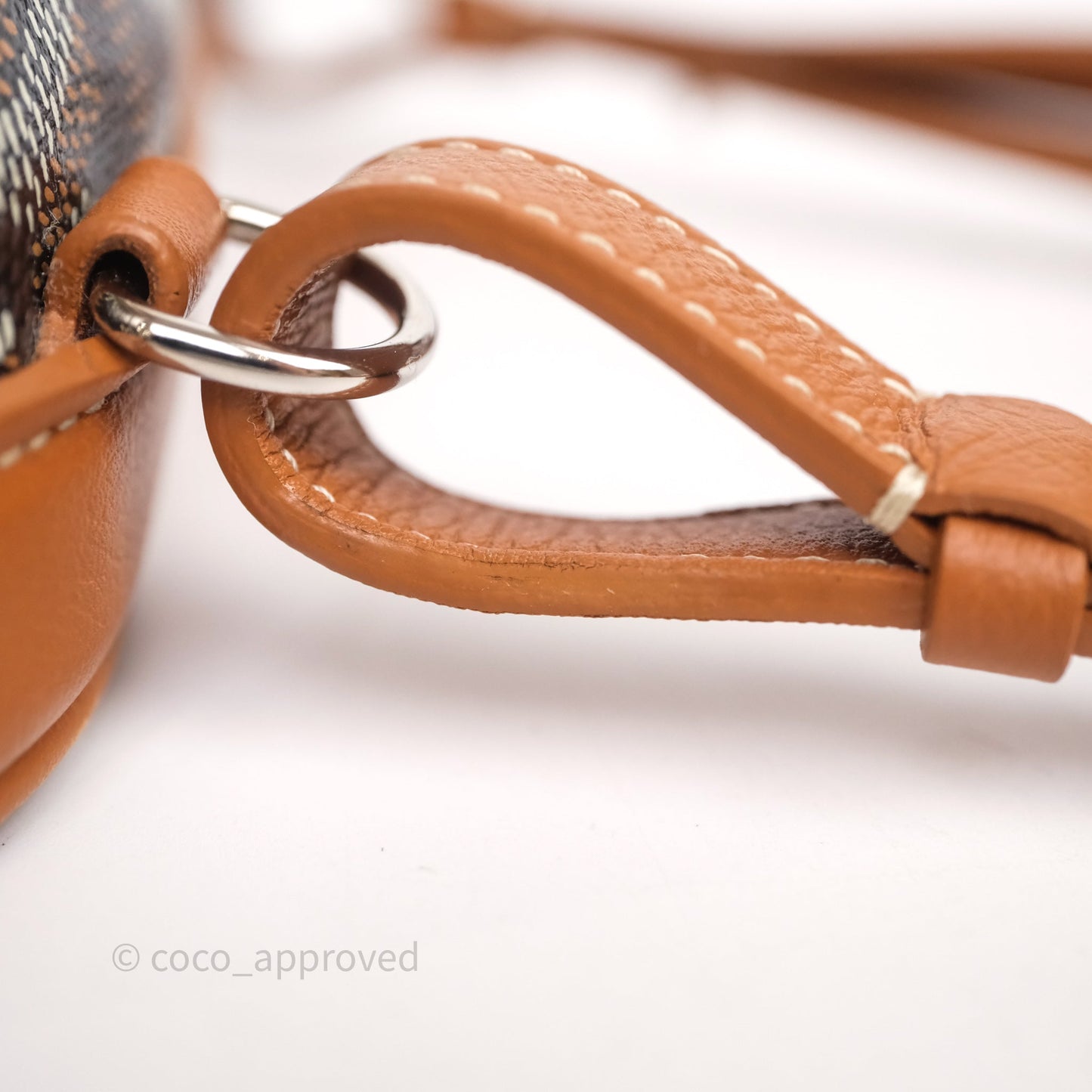 Goyard Mini Alpin Backpack Black/ Tan  Goyardine Calfskin