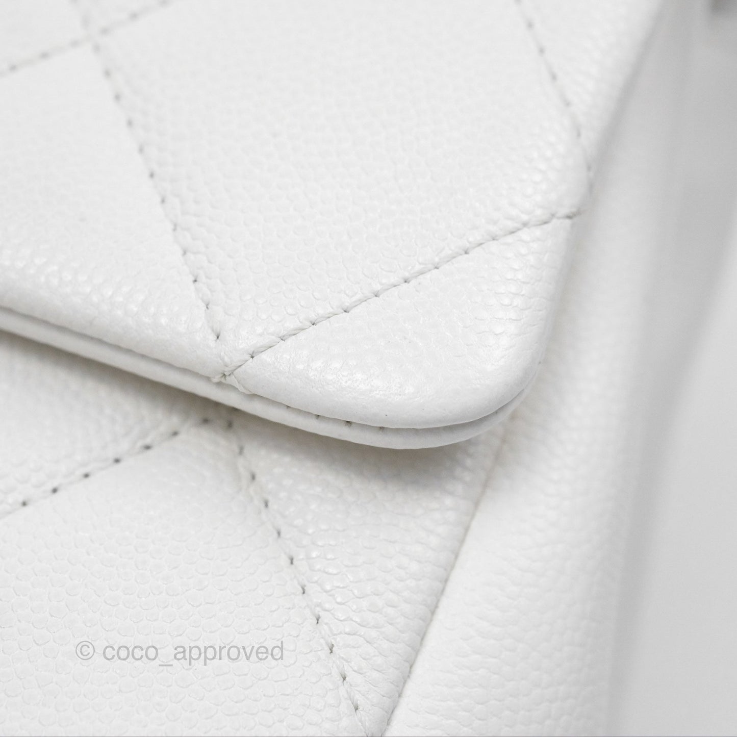 Chanel Quilted My Everything Medium Flap Bag White Caviar Incognito Hardware