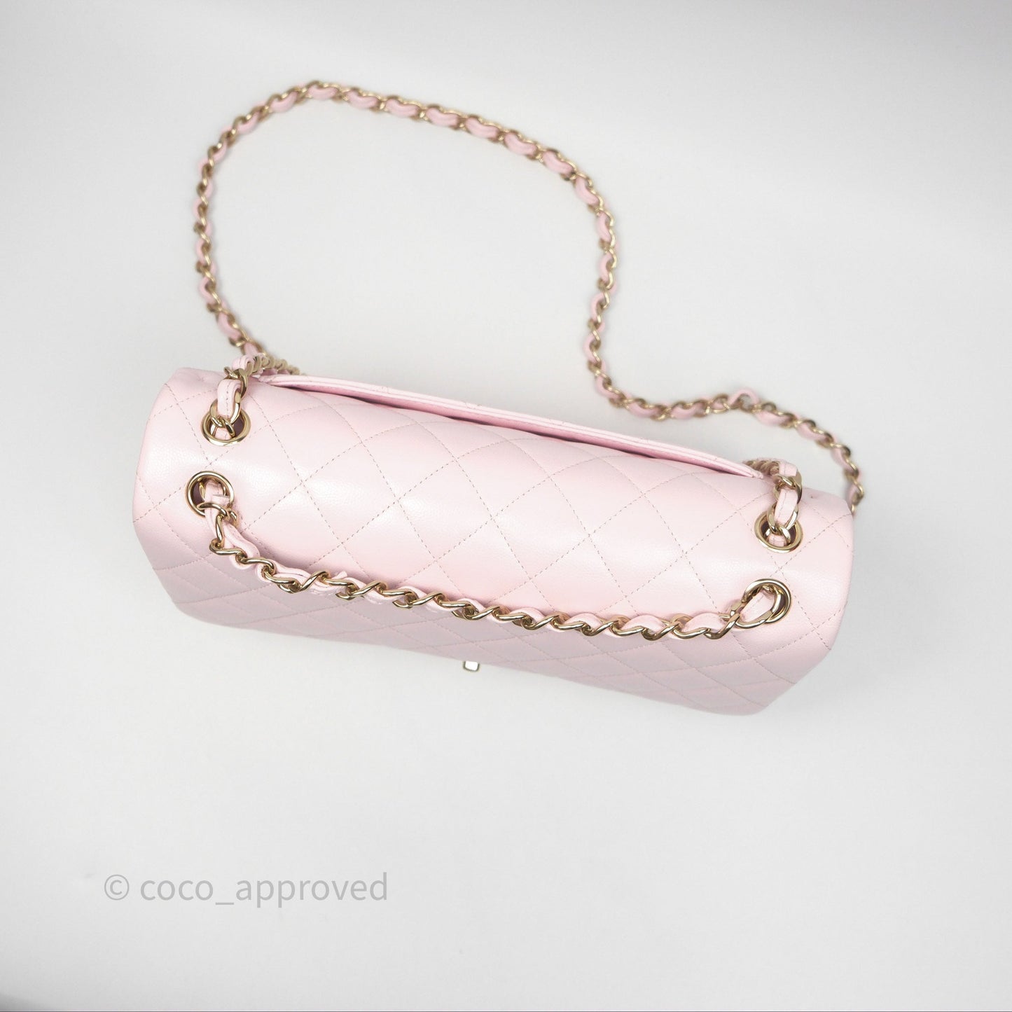 Chanel Jumbo Classic Double Flap Pink Caviar Gold Hardware⁣⁣