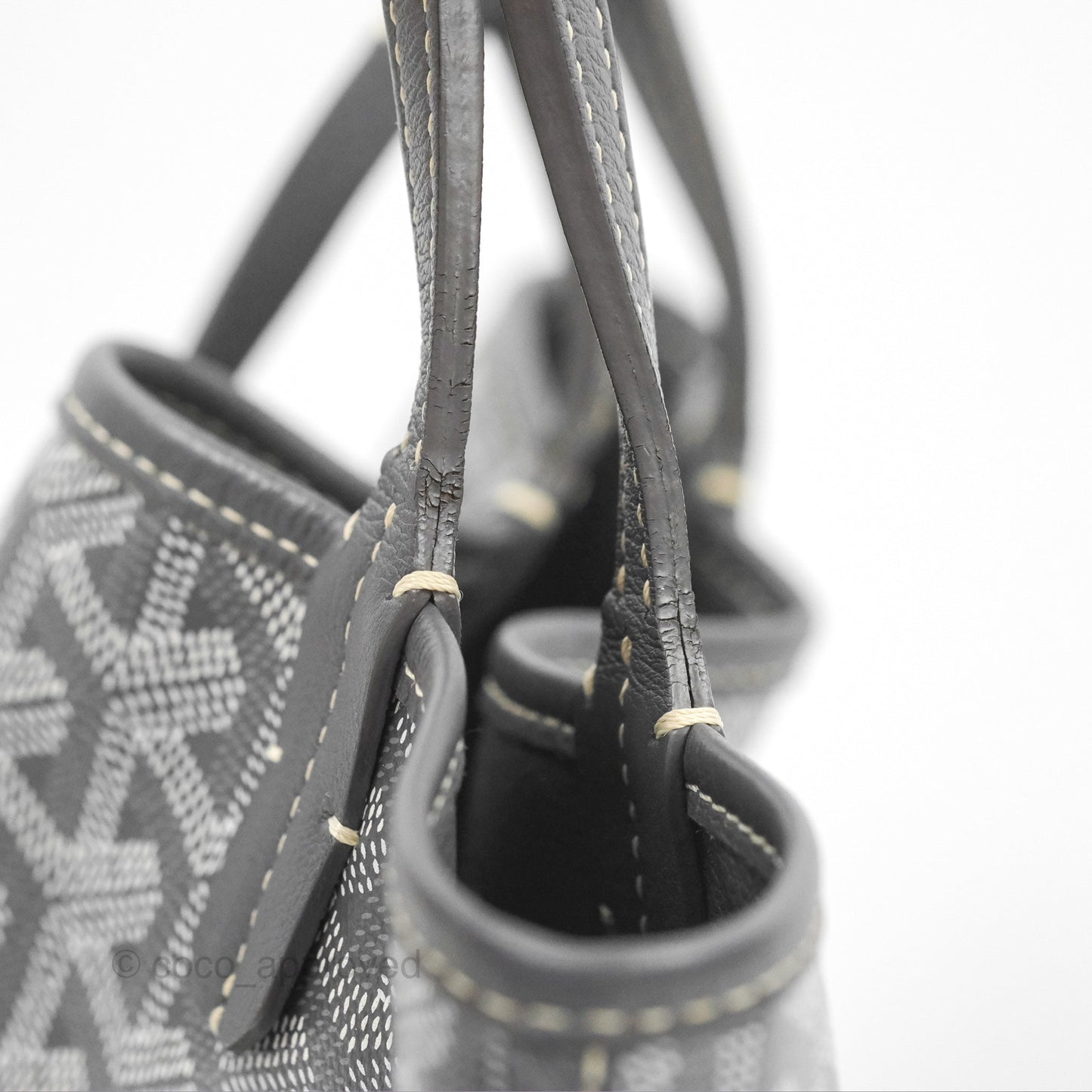 Goyard Anjou Mini Bag Goyardine Canvas Grey