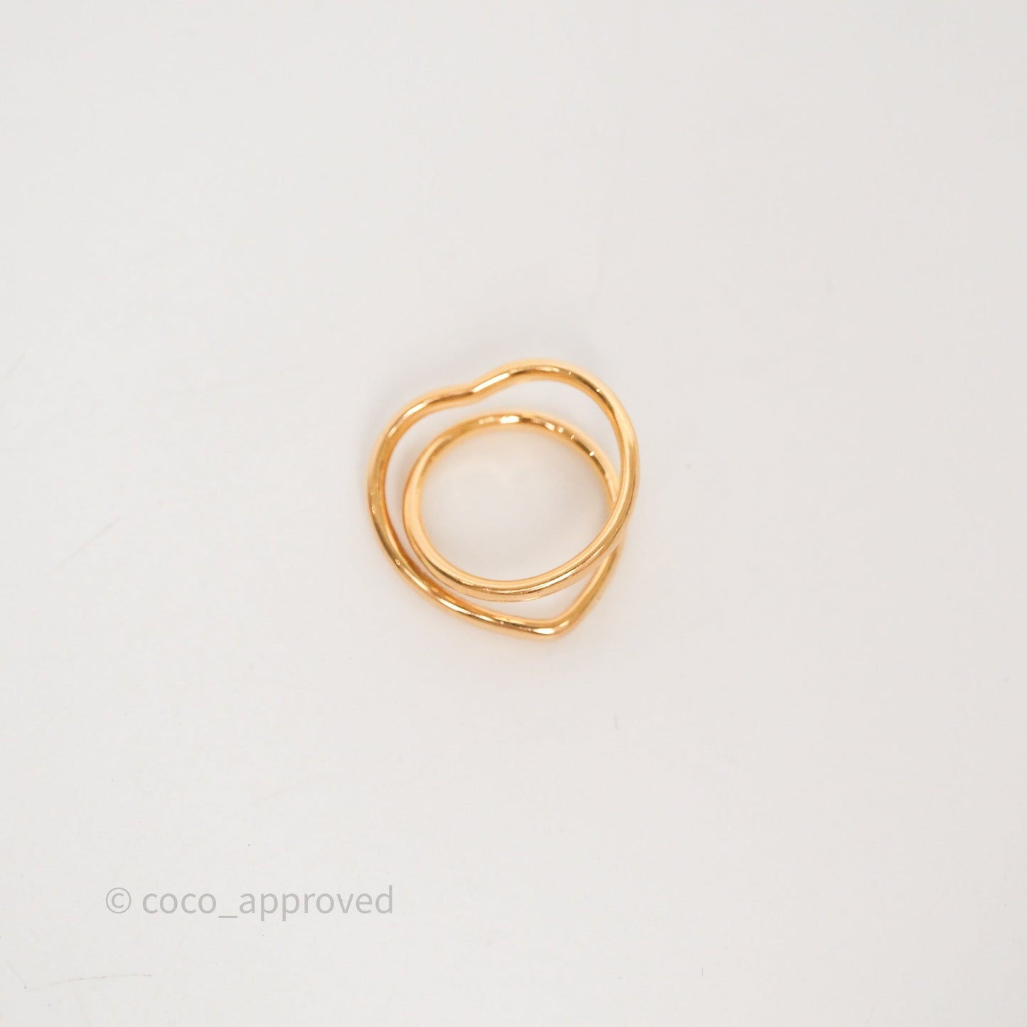 Hermès Vertige Coeur Gold Ring 51MM
