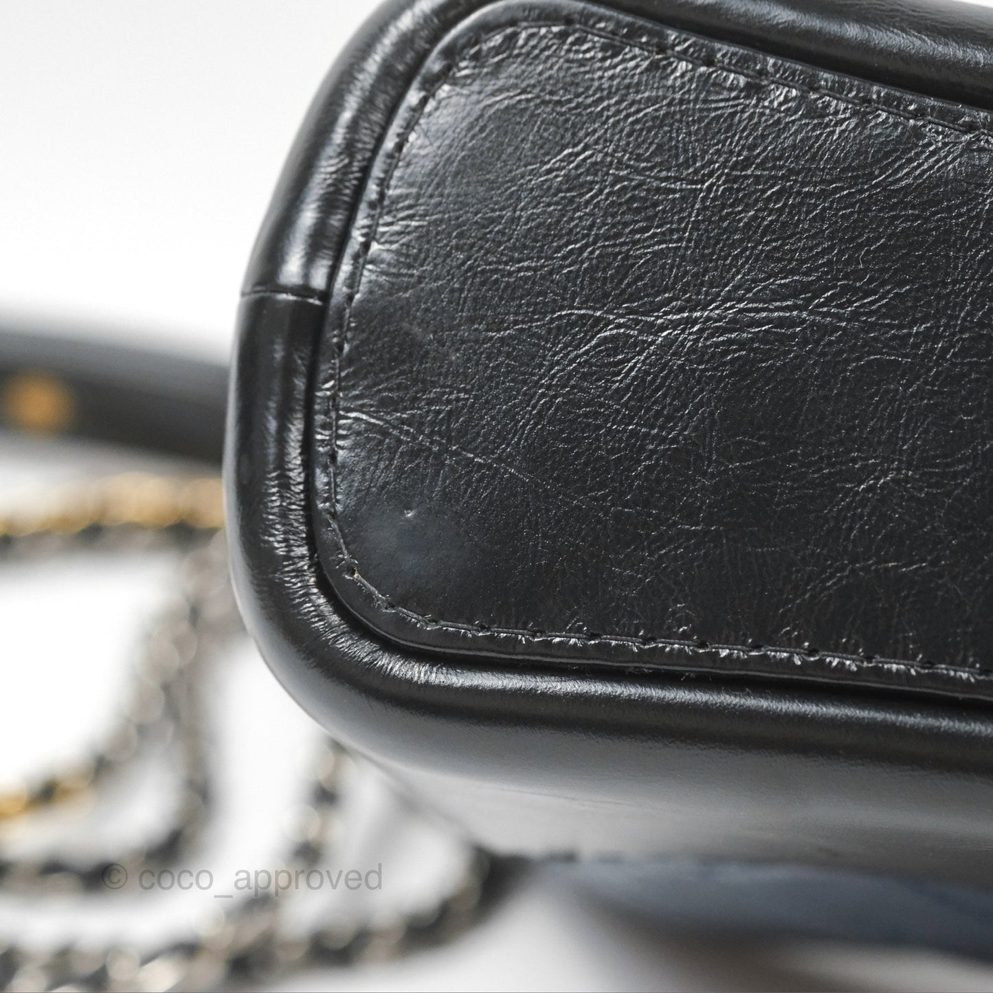 Chanel New Medium Gabrielle Hobo Quilted Navy Black Aged Calfskin