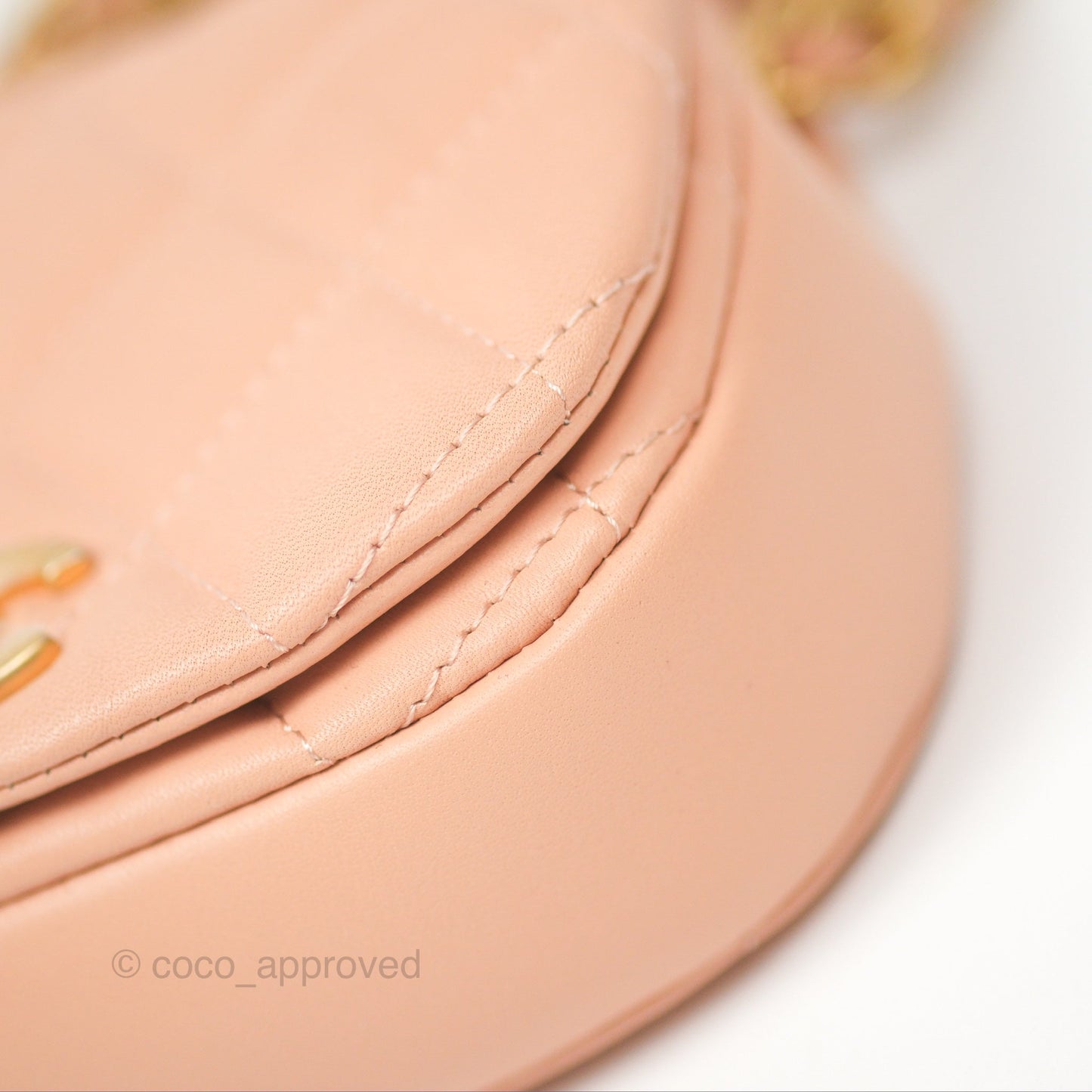 Chanel Mini Clutch with Chain Beige Calfskin Aged Gold Hardware