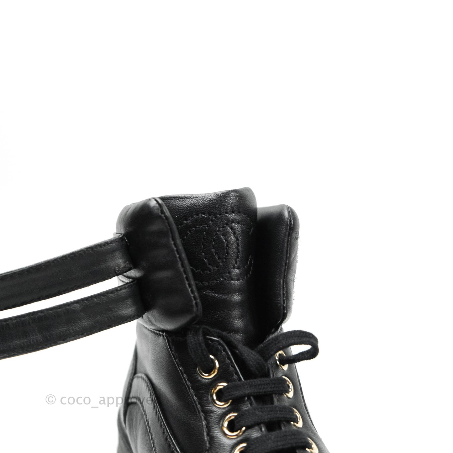 Chanel 2019/20AW Black Ankle Strap Sneakers Lambskin