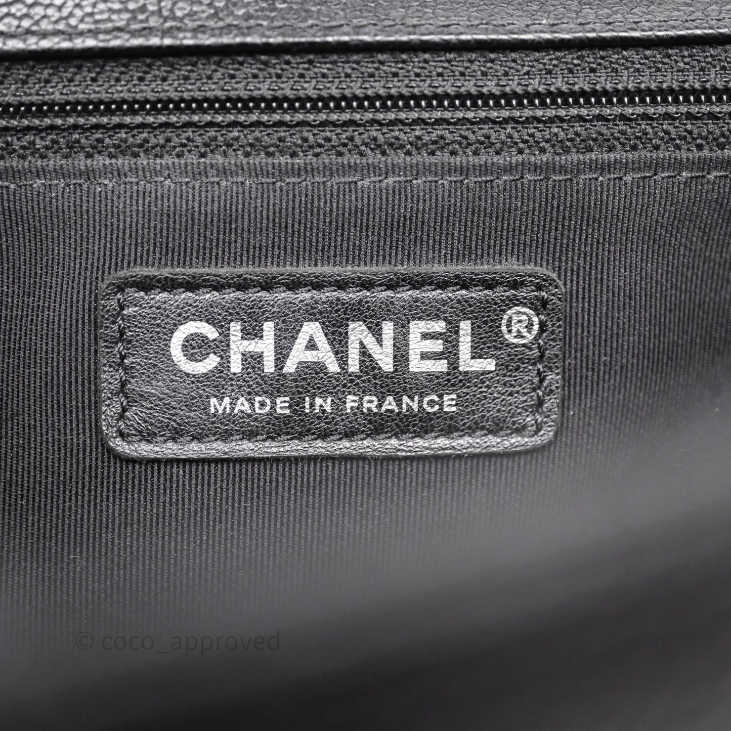 Chanel Quilted New Medium Boy Black Caviar Ruthenium Hardware