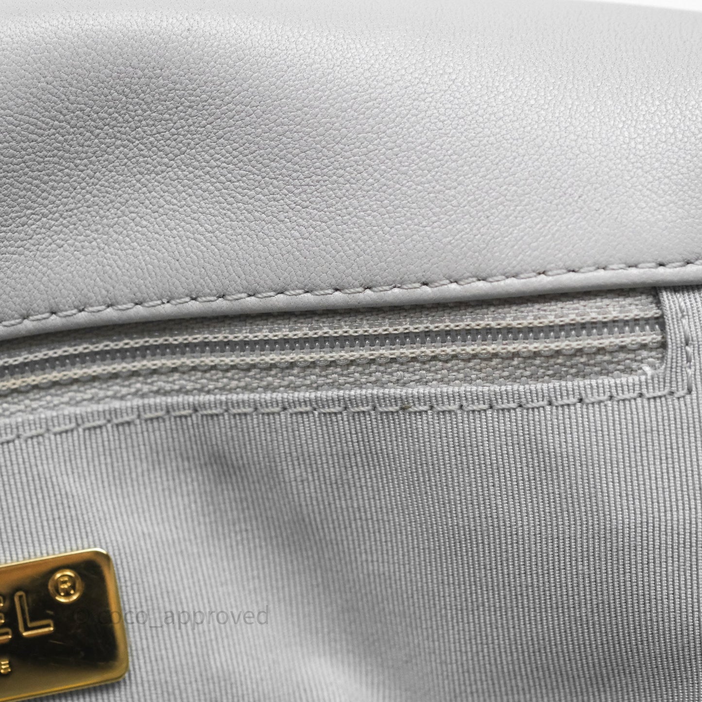 Chanel 19 Small Light Grey Mixed Hardware