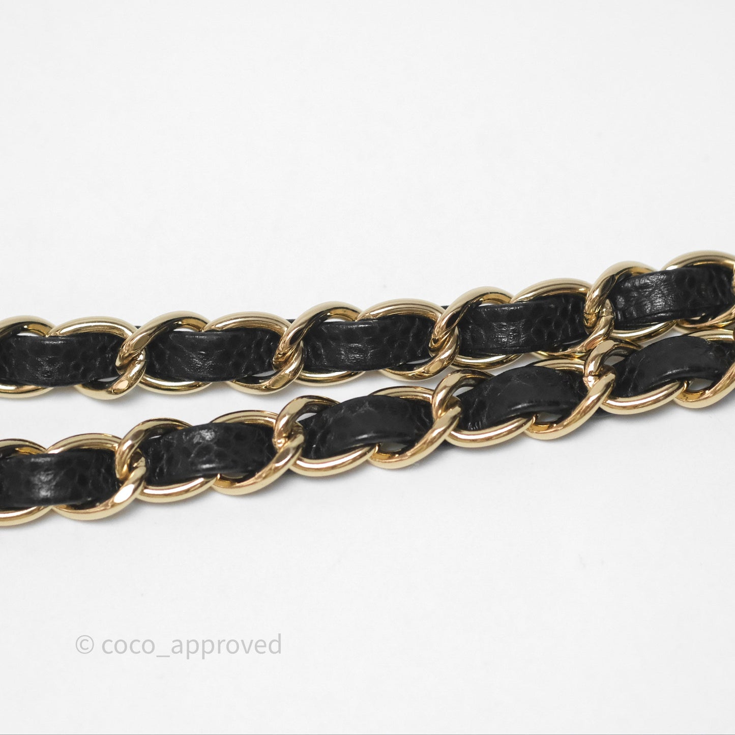 Chanel Vintage Mini Square Flap Quilted Black Caviar 24K Gold Hardware