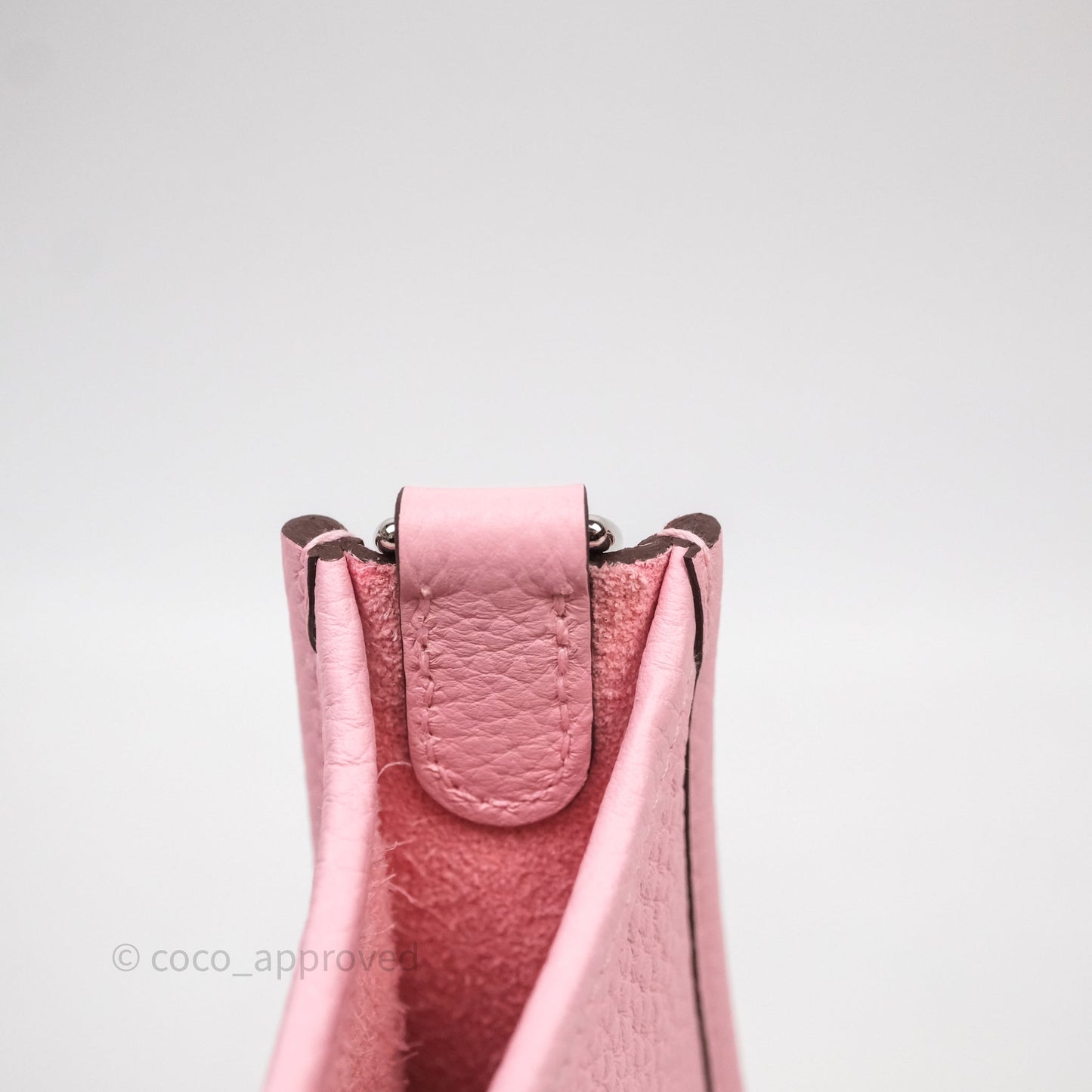 Hermès Mini Evelyne 16 Amazone Rose Sakura 3Q Palladium Hardware