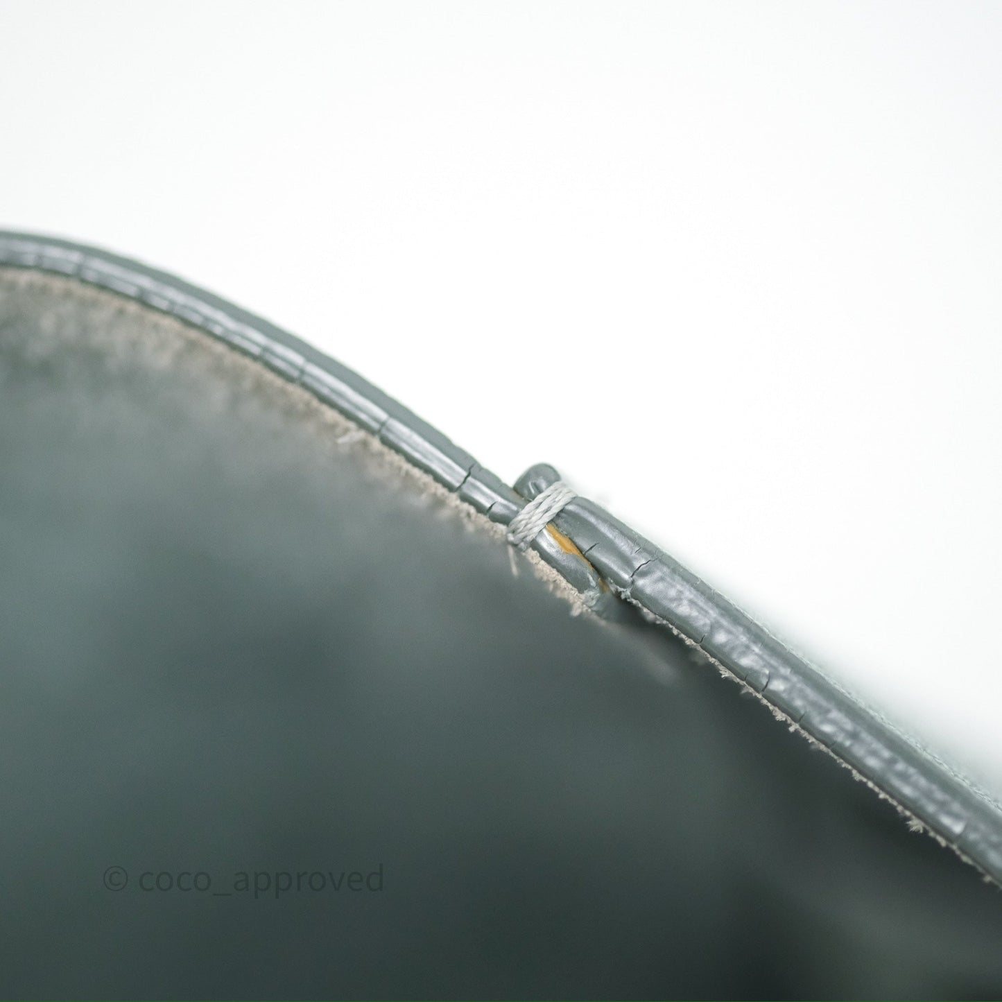 Celine Small Sangle Bucket Bag Light Green Celadon Grained Calfskin Silver Hardware
