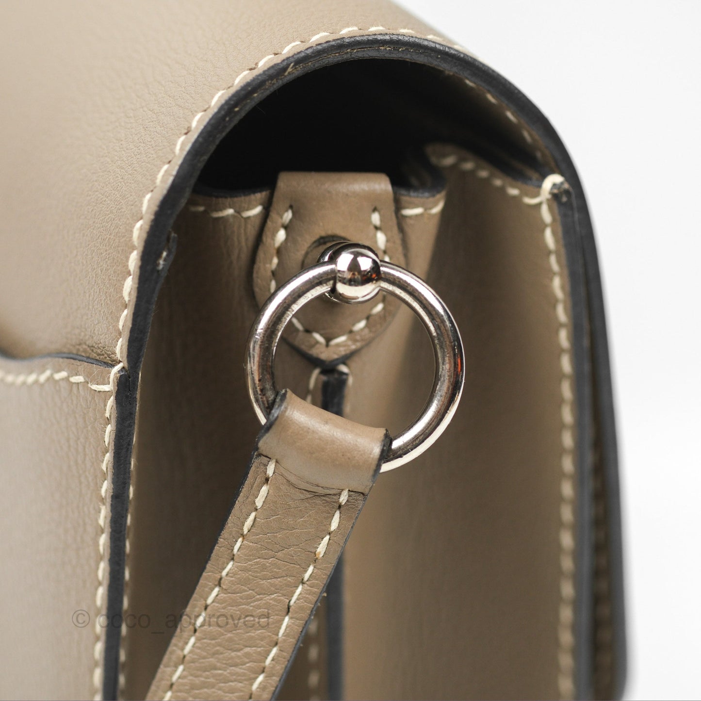 Hermès Roulis 23 Etoupe Evercolor Palladium Hardware