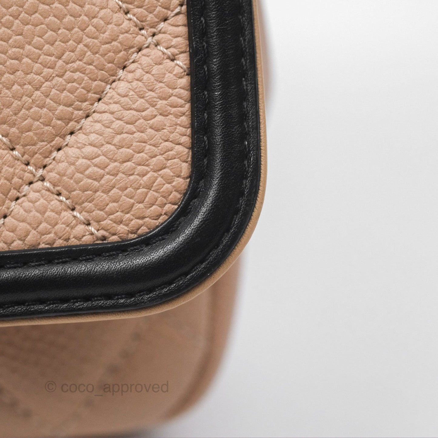 Chanel Quilted Medium CC Filigree Flap Beige Black Caviar