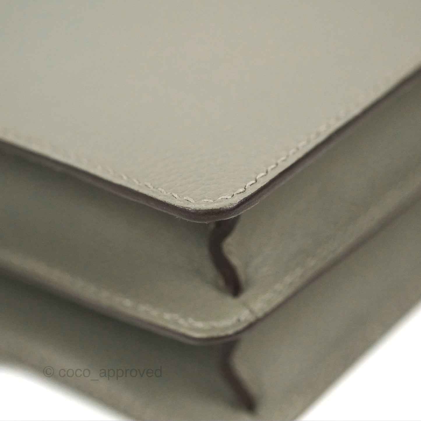 Hermès Roulis Mini 18 Gris Meyer 0L Evercolor Permabrass Hardware
