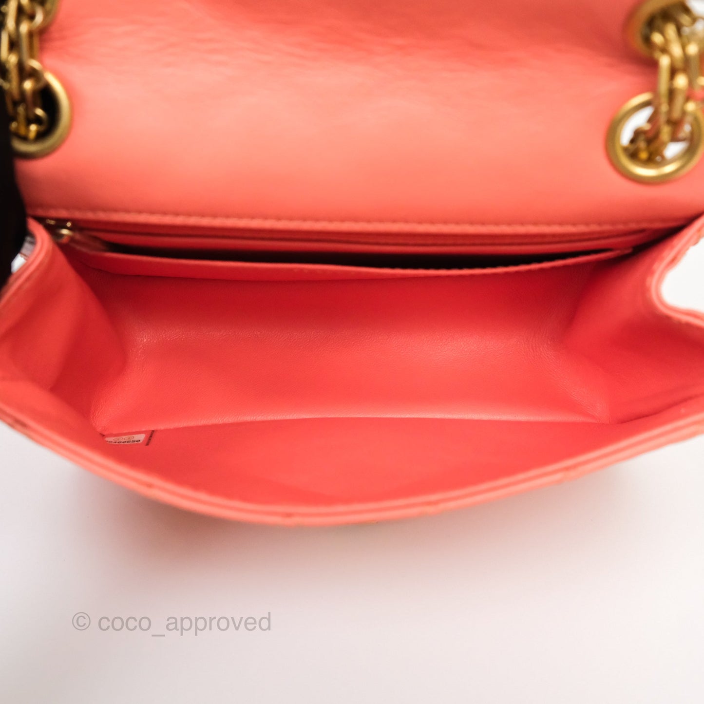 Chanel Mini Reissue 224 Pink Aged Calfskin Aged Gold Hardware