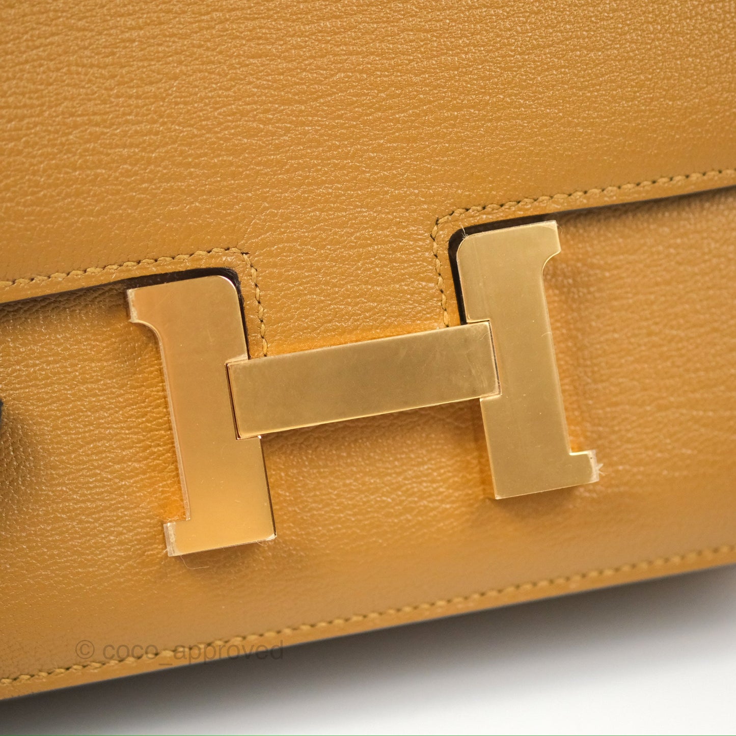 Hermès Constance Mini 18cm Kraft Chevre Mysore Gold Hardware