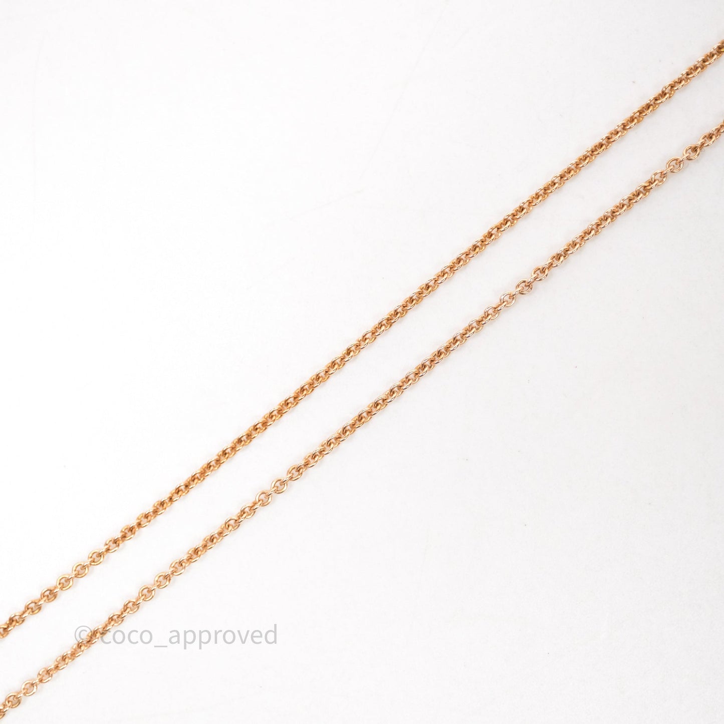 Hermès Kelly Amulettes Pink Diamonds Pendant Necklace Rose Gold
