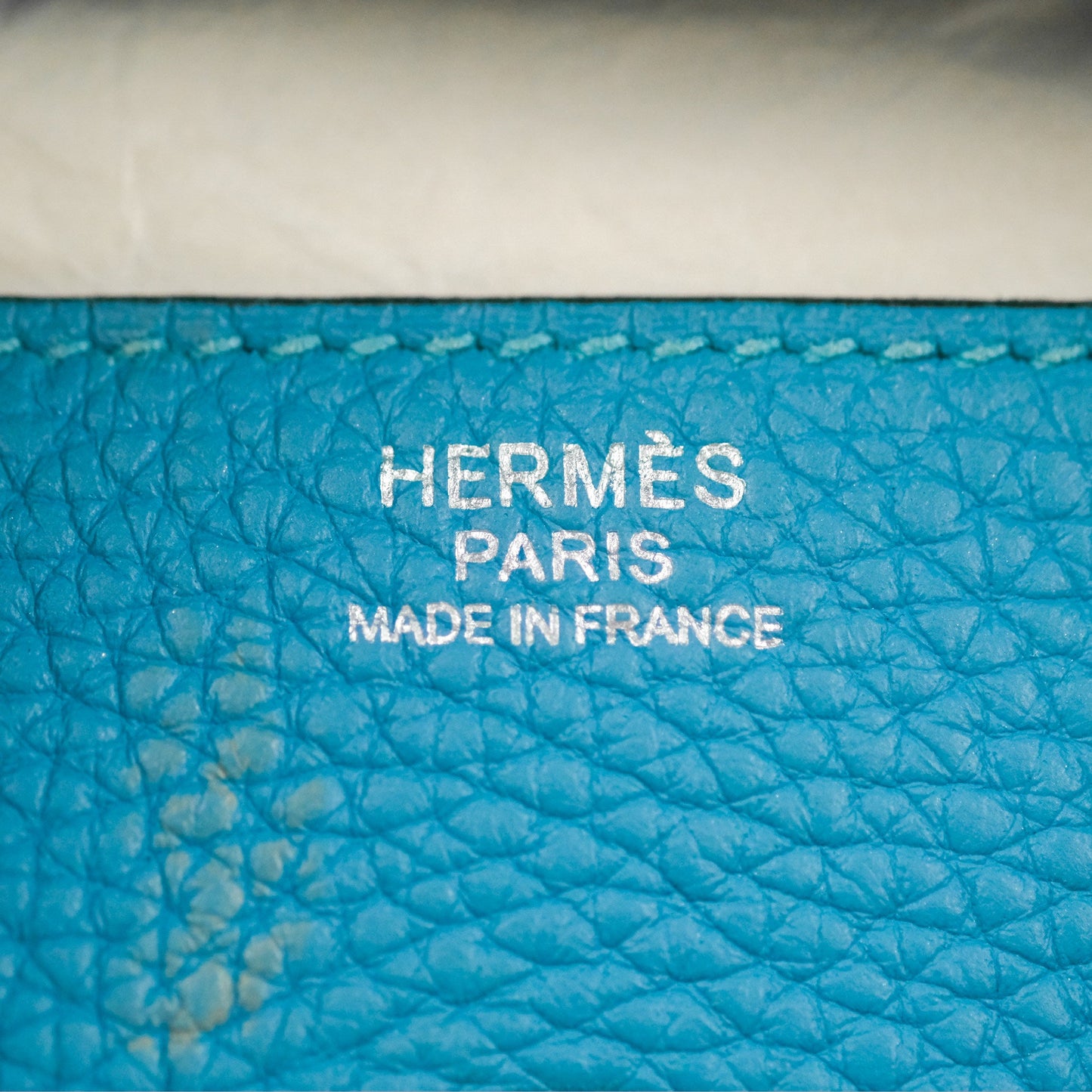 Hermès Lindy 34 Blue Paon Clemence Palladium Hardware