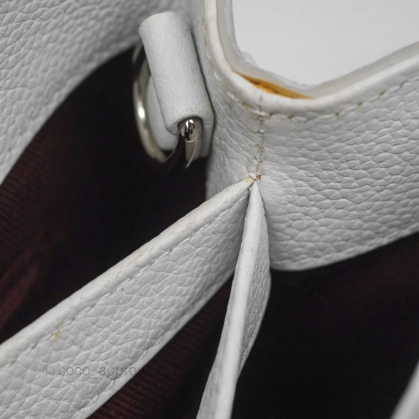 Chanel Mini Neo Executive Shopper Tote White Grained Calfskin Silver Hardware