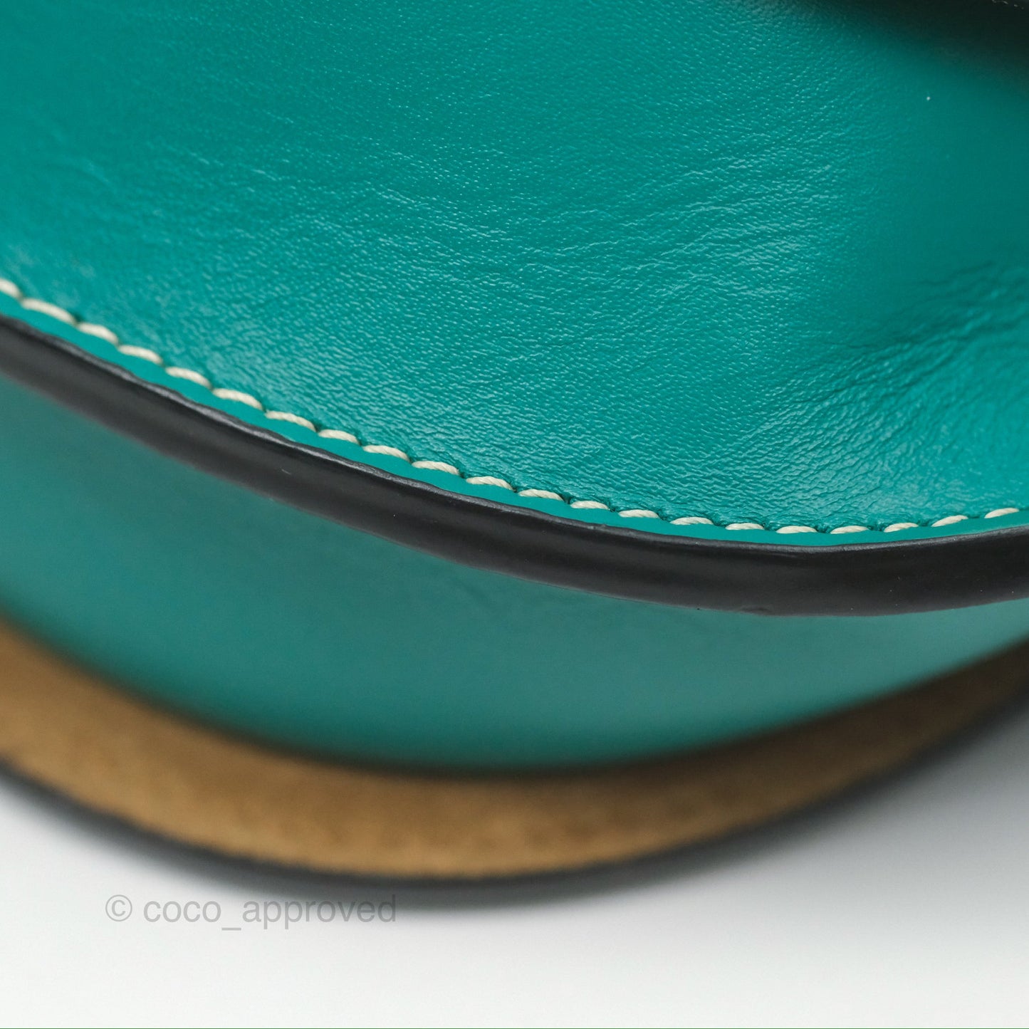 Loewe Mini Gate Belt Bag in Soft Calfskin Green