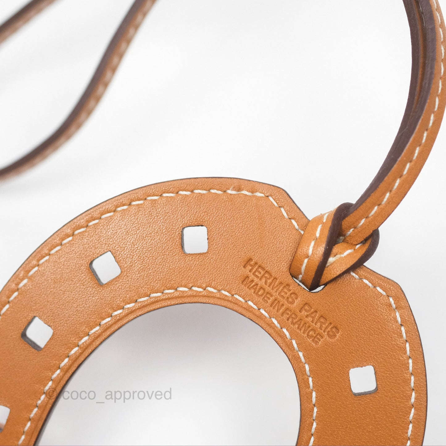 Hermès Paddock Horseshoe Bag Charm Gold 37 Swift