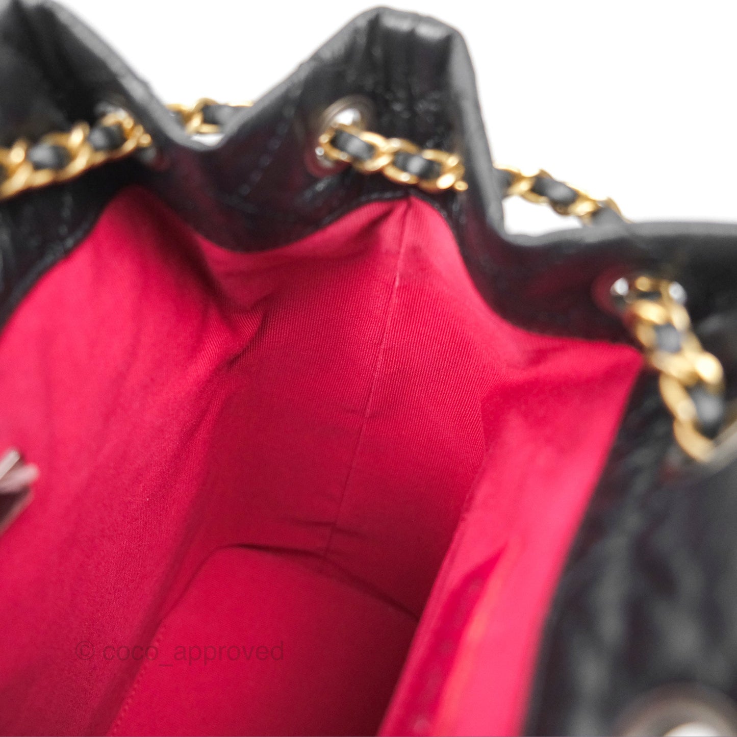 Chanel Small Gabrielle Backpack Black Aged Calfskin