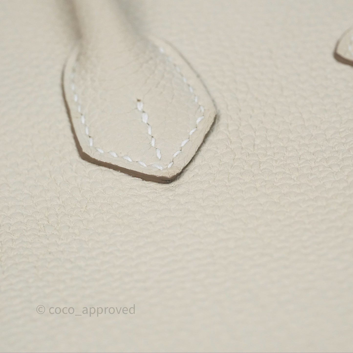 Hermès Birkin 25 Retourne Craie 10 Togo Gold Hardware