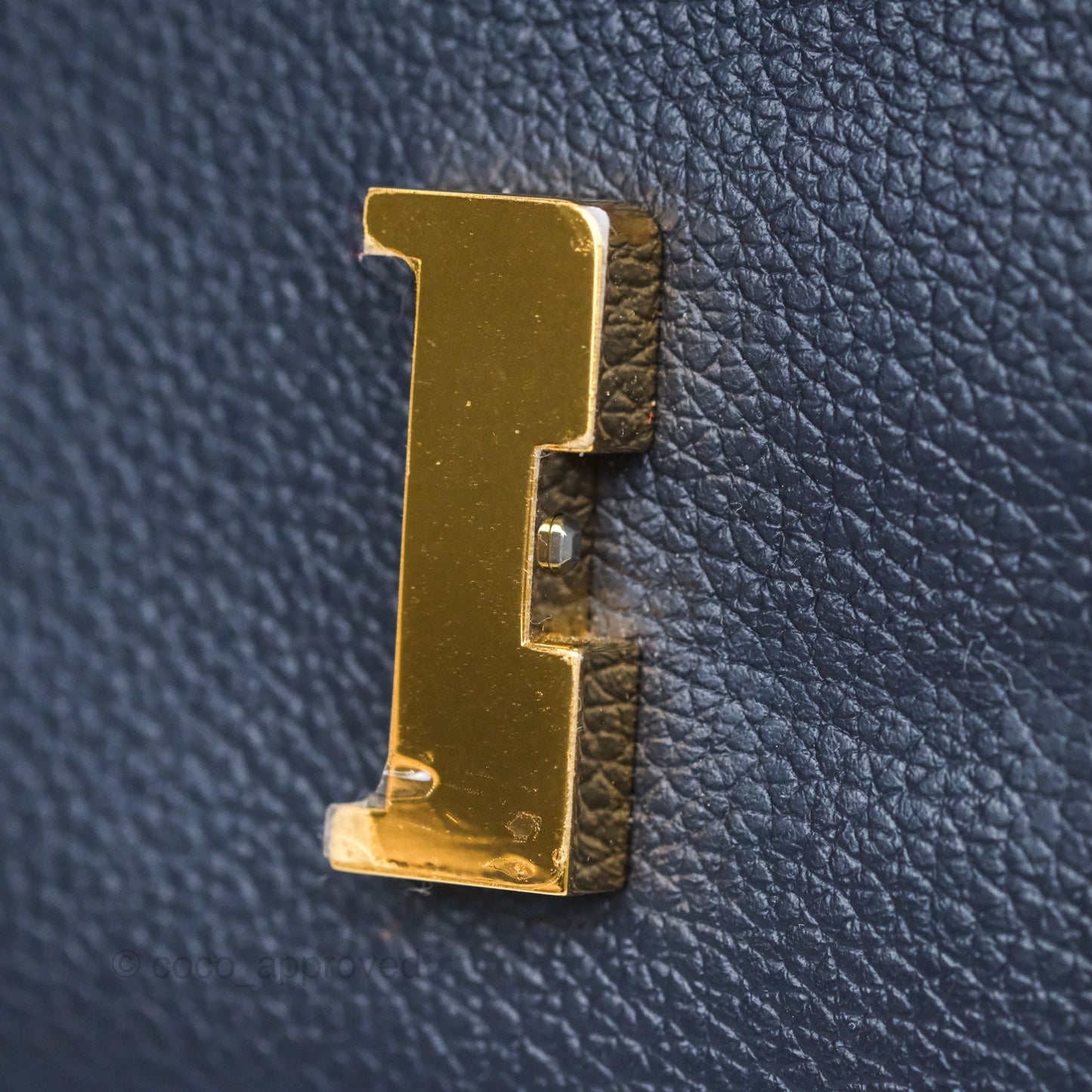 Hermès Constance Long To Go Wallet Blue Nuit 2Z Evercolor Gold Hardware