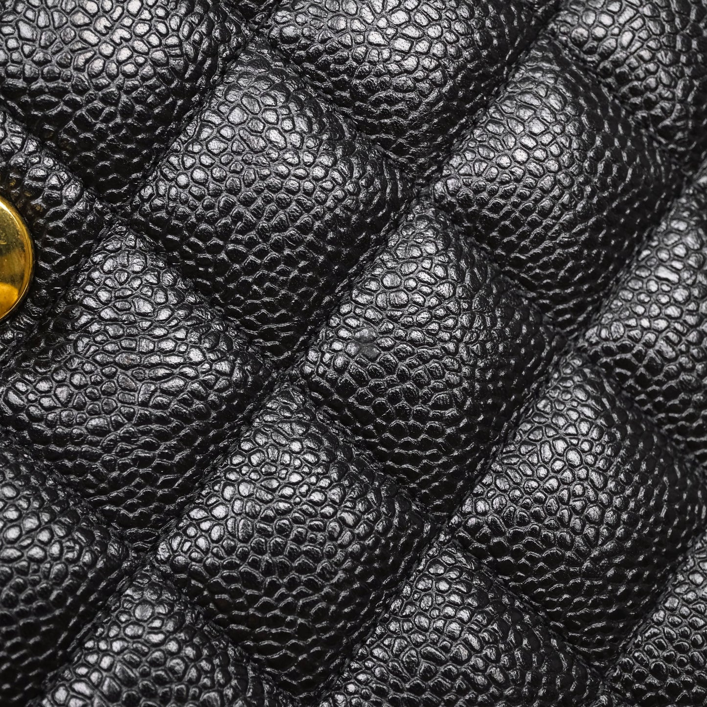 Chanel Vintage Camera Bag Coco Crush Black Caviar Gold Hardware