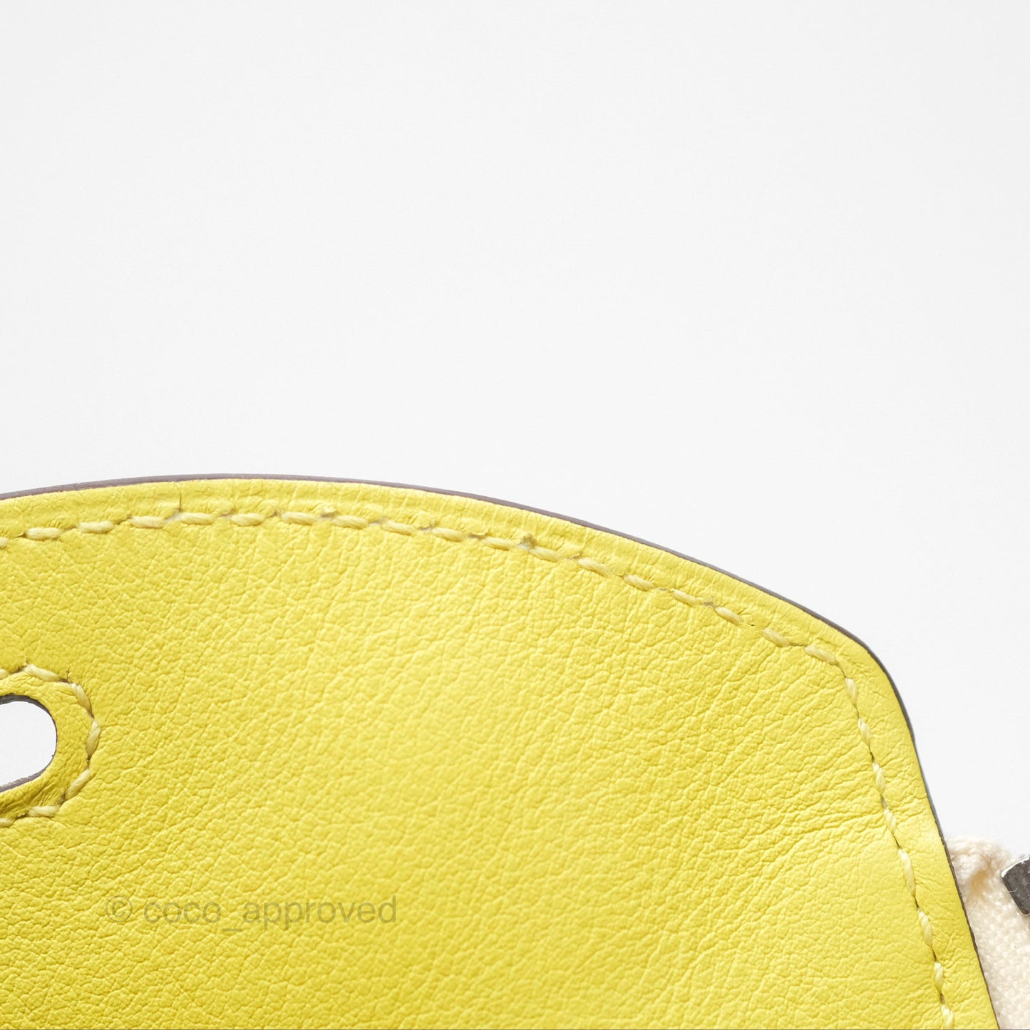 Hermès Mini Lindy 20 Nata I2/ Lime 9R Swift Palladium Hardware