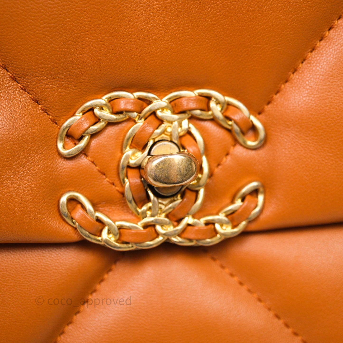Chanel 19 Small Caramel Mixed Hardware