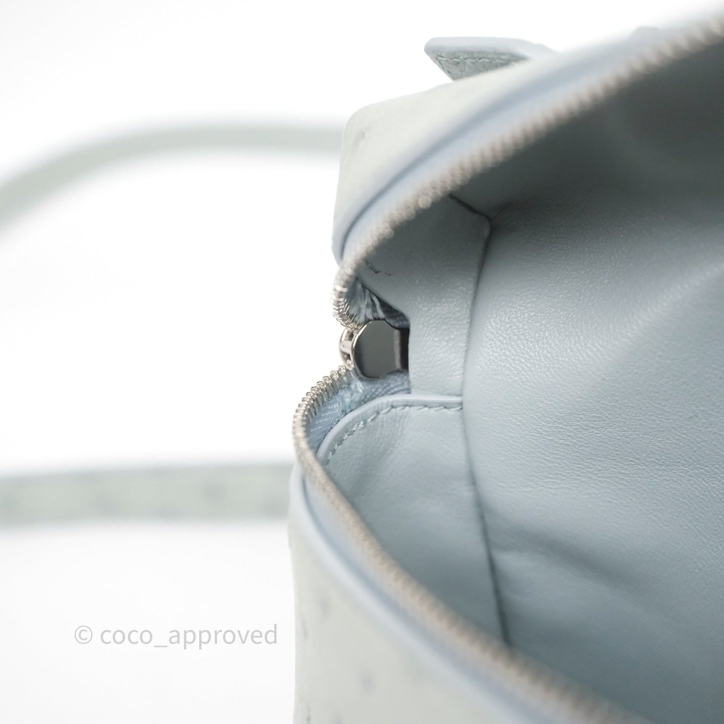 Loro Piana Extra Pocket L19 Light Blue Grey Calfskin