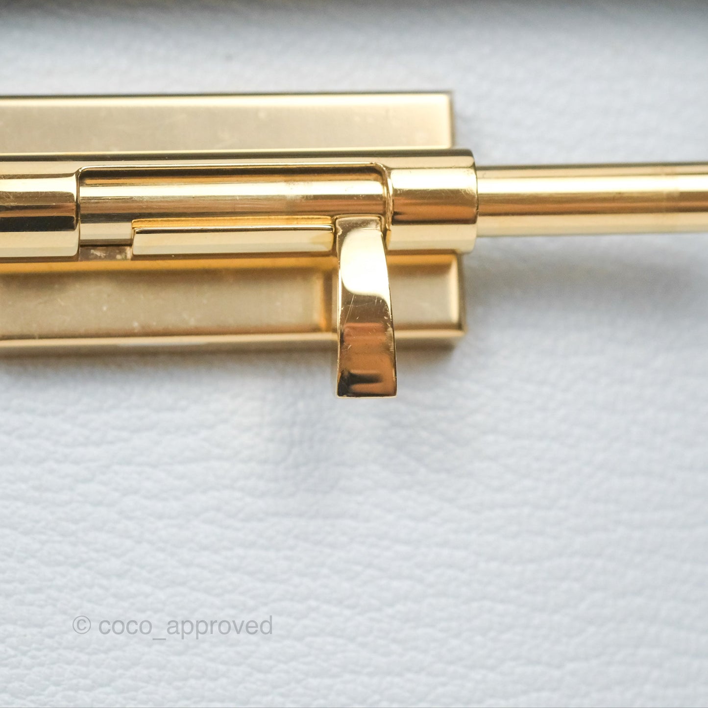 Hermes Mini Verrou Bleu Brume Chèvre Mysore Gold Hardware