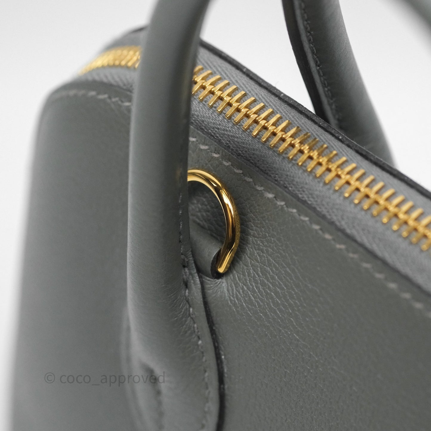 Hermès Bolide 1923 25 Gris Meyer 0L Evercolor Gold Hardware