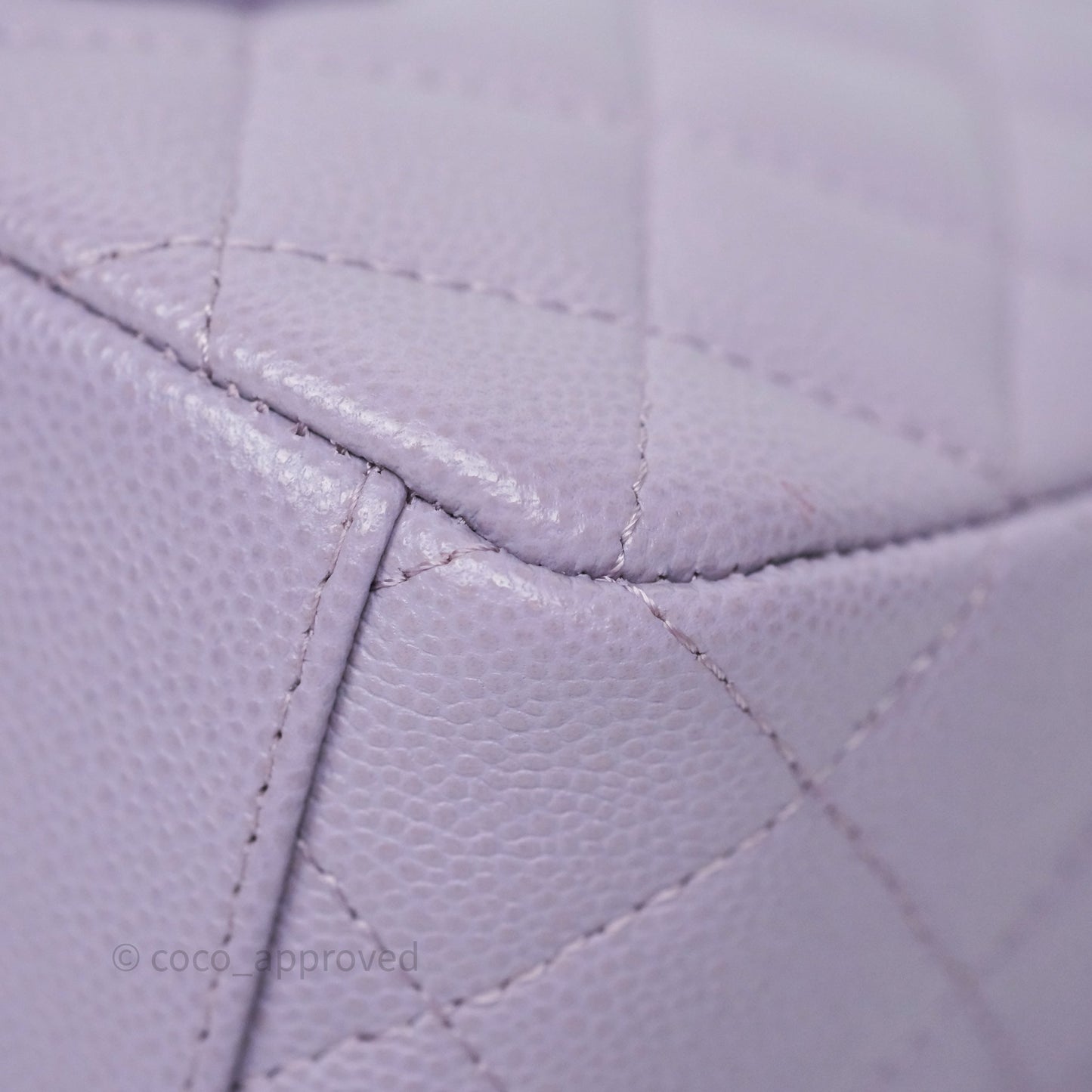 Chanel Classic Mini Backpack Lilac Caviar Silver Hardware