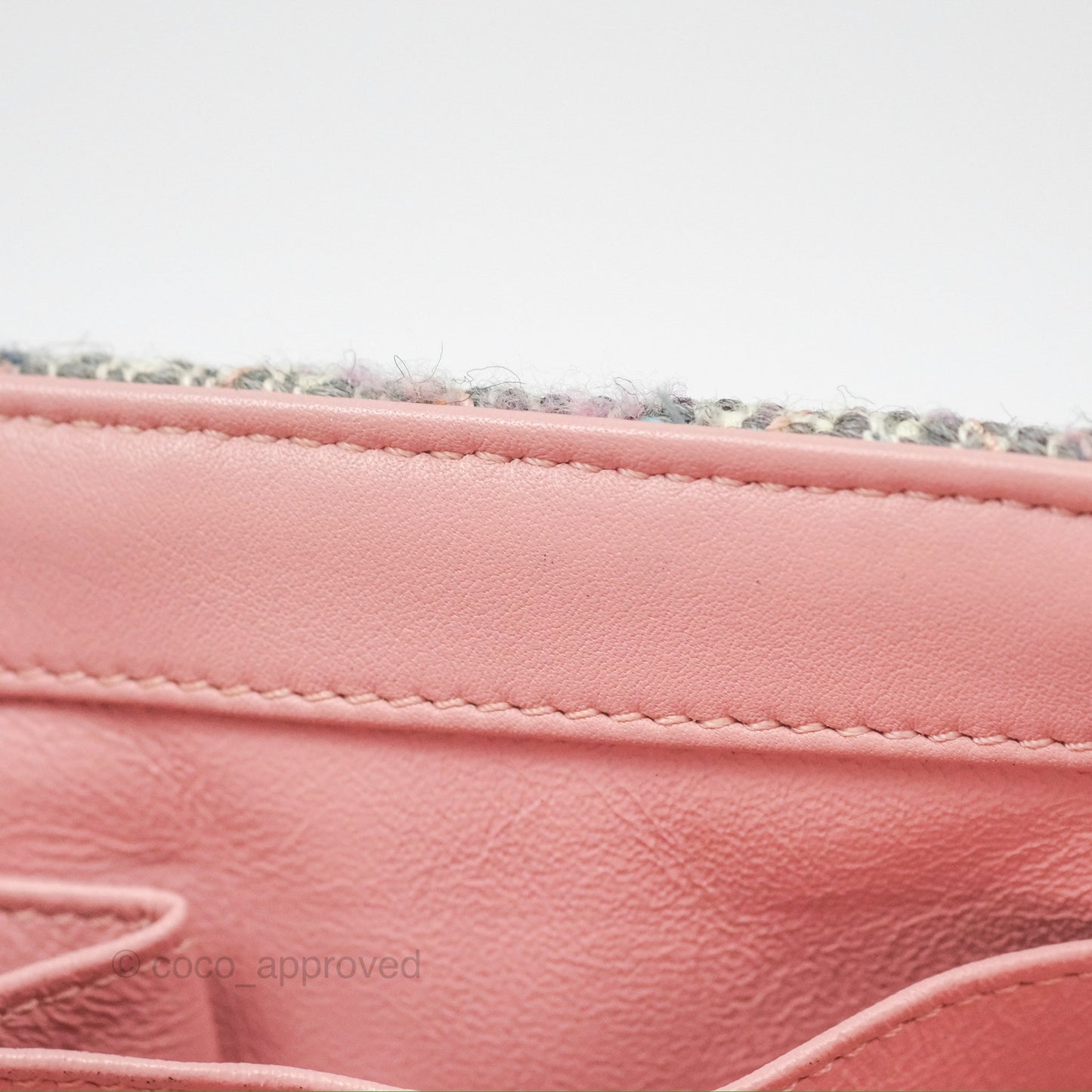Chanel Small CC Filigree Flap Pink Tweed