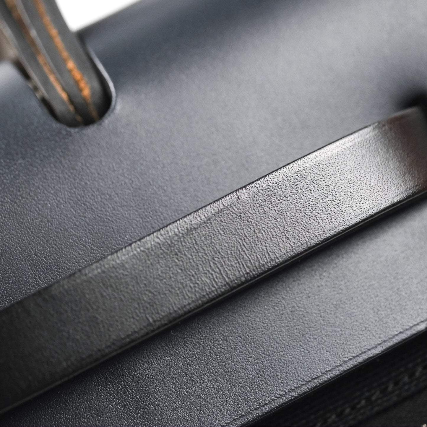 Hermès Herbag Zip 31 Black/Navy Canvas Palladium Hardware