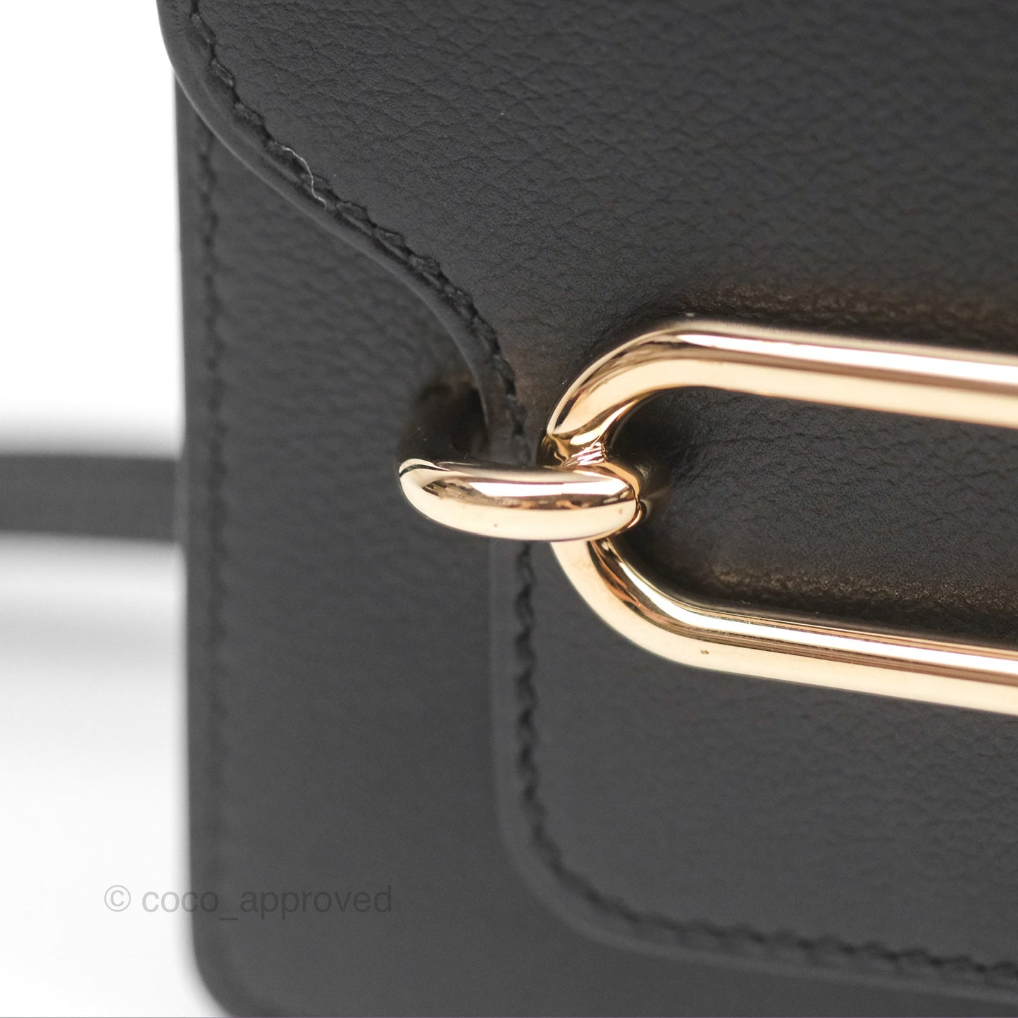 Hermès Roulis Mini 18 Black Noir 89 Veau Evergrain Permabrass Hardware