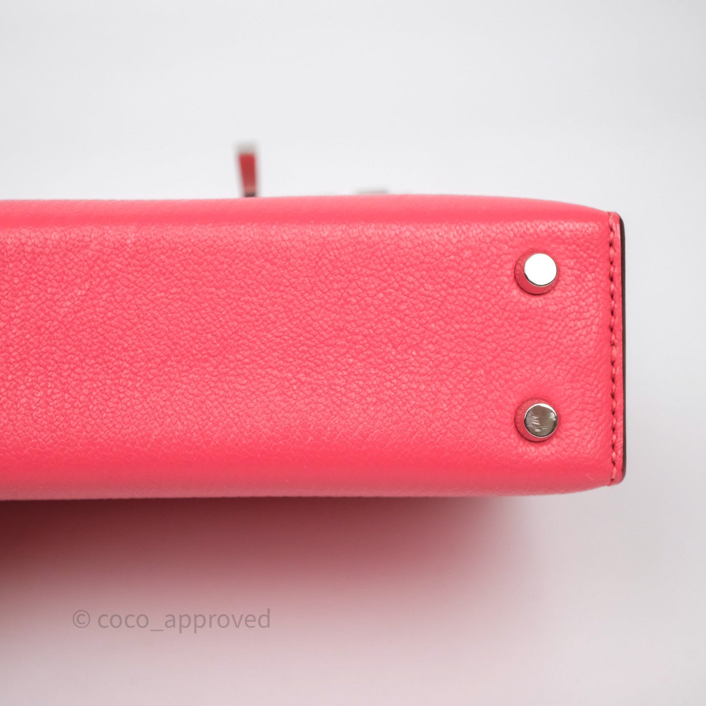 Hermès Mini Verrou Chaine Bag Rose Lipstick U5 Chevre Mysore Palladium Hardware
