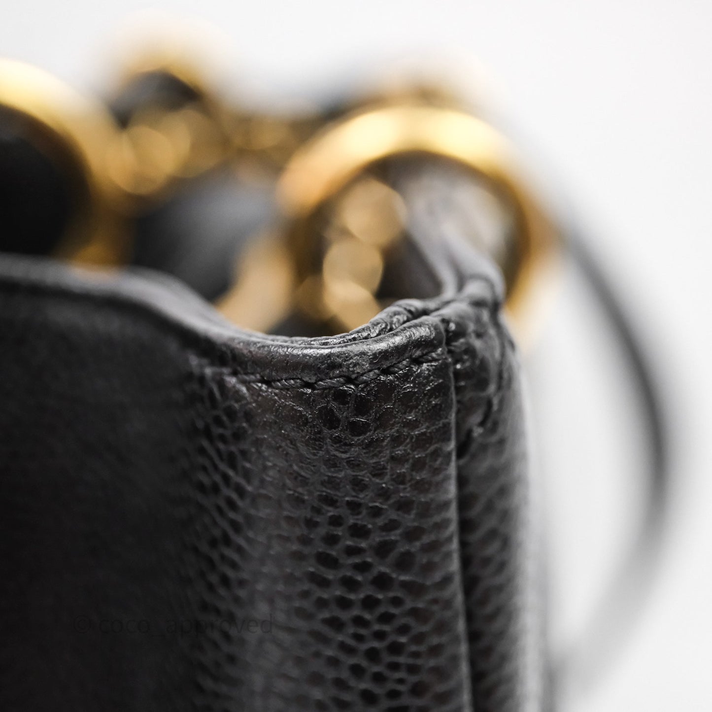 Chanel GST Black Caviar Gold Hardware